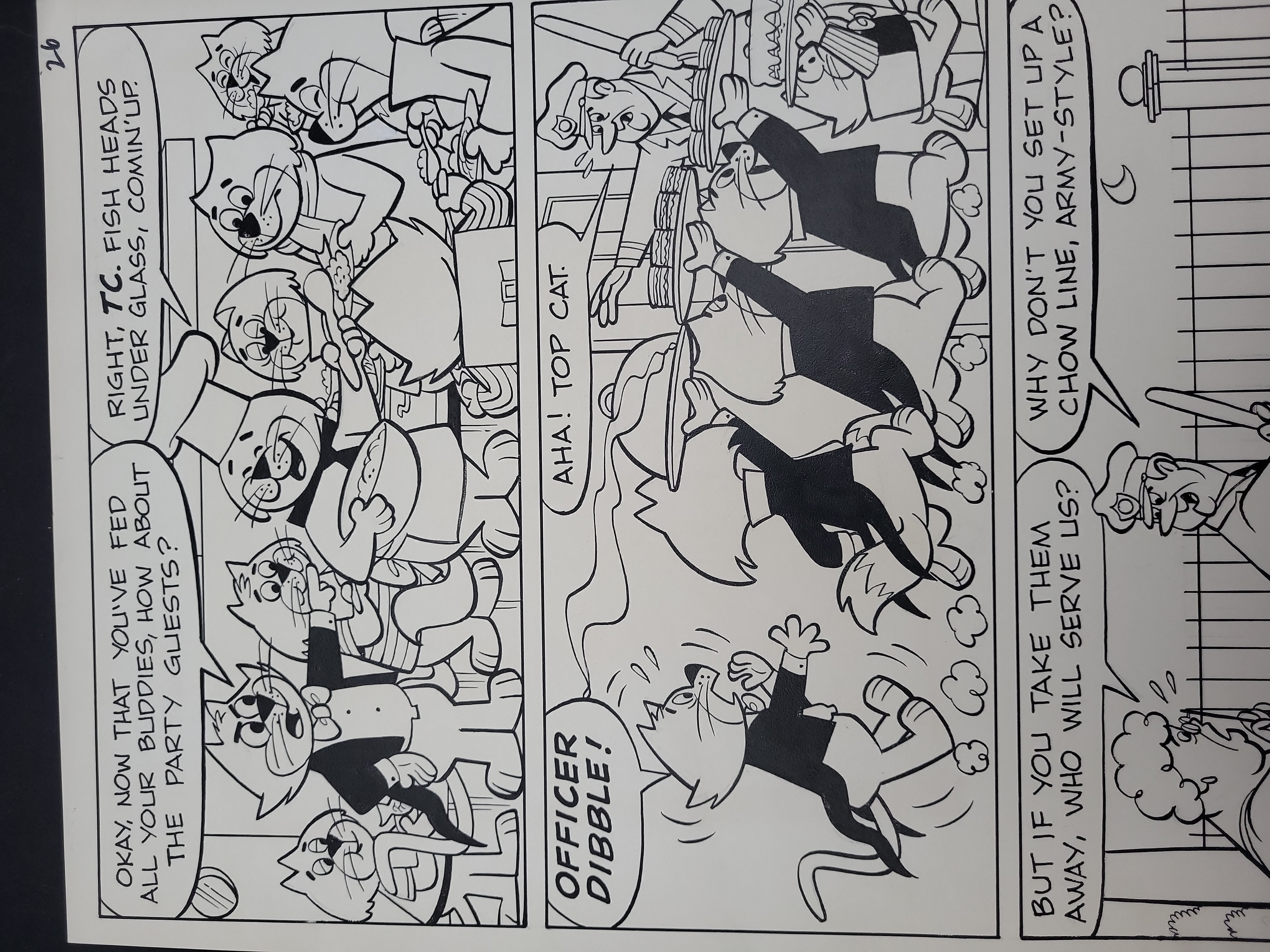 I03348 | American School (20th Century), Hanna-Barbera Top Cat Original Comic Book Art, 1972