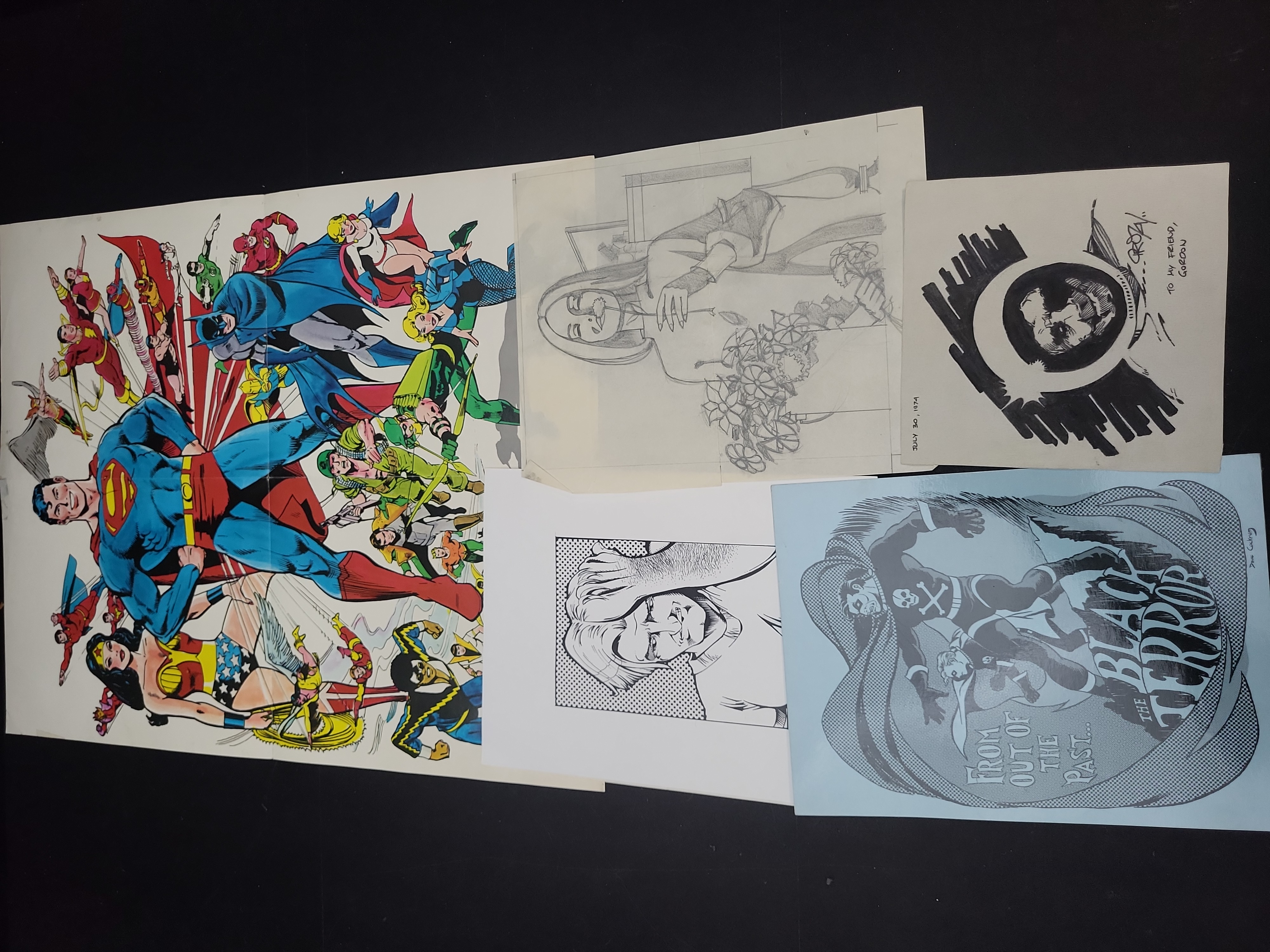 I03350 | A Collection of Comic Book Original Art and Promotional Ephemera