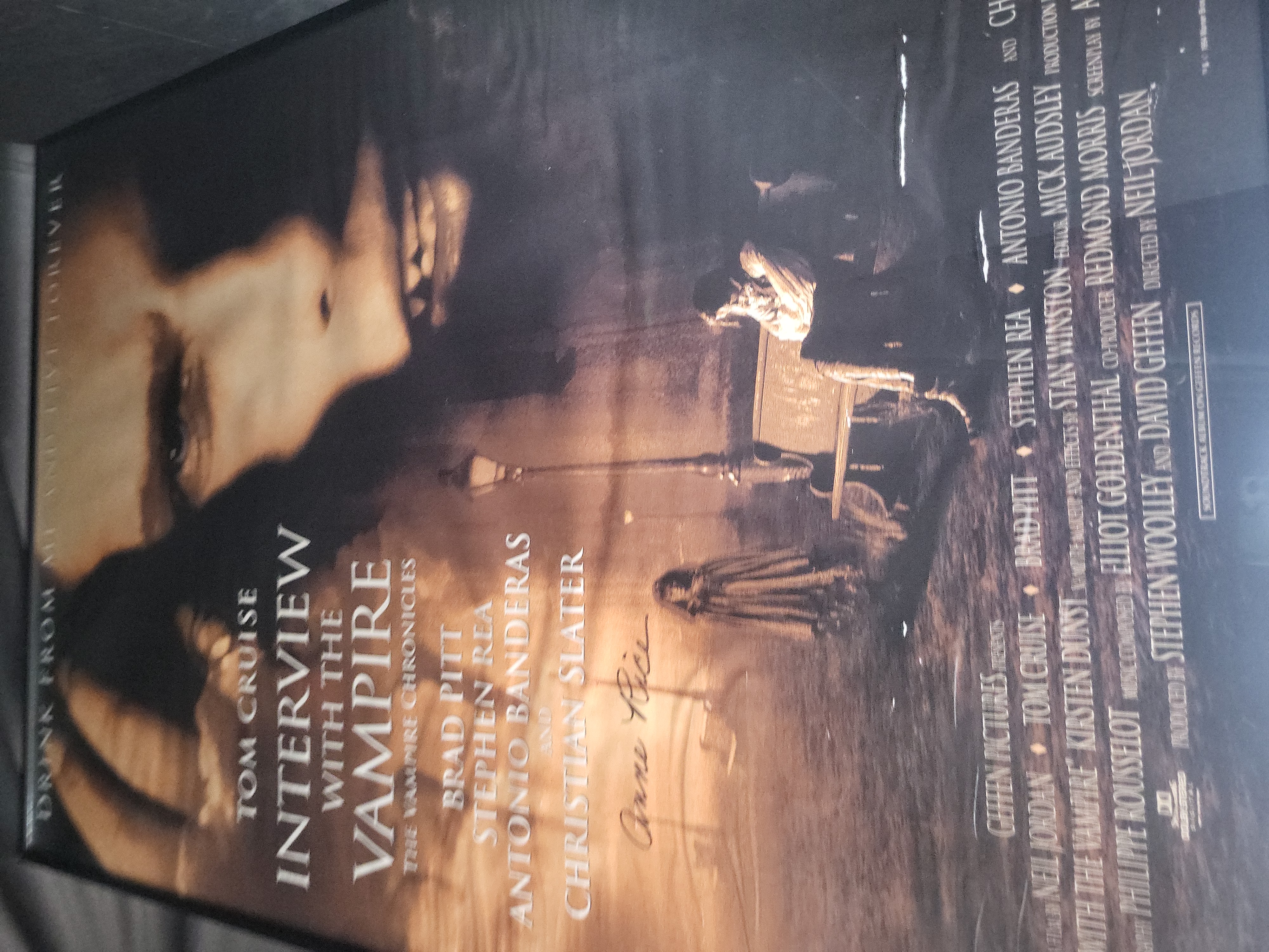 I03667 | Anne Rice Signed Interview with the Vampire 1994 Movie Poster