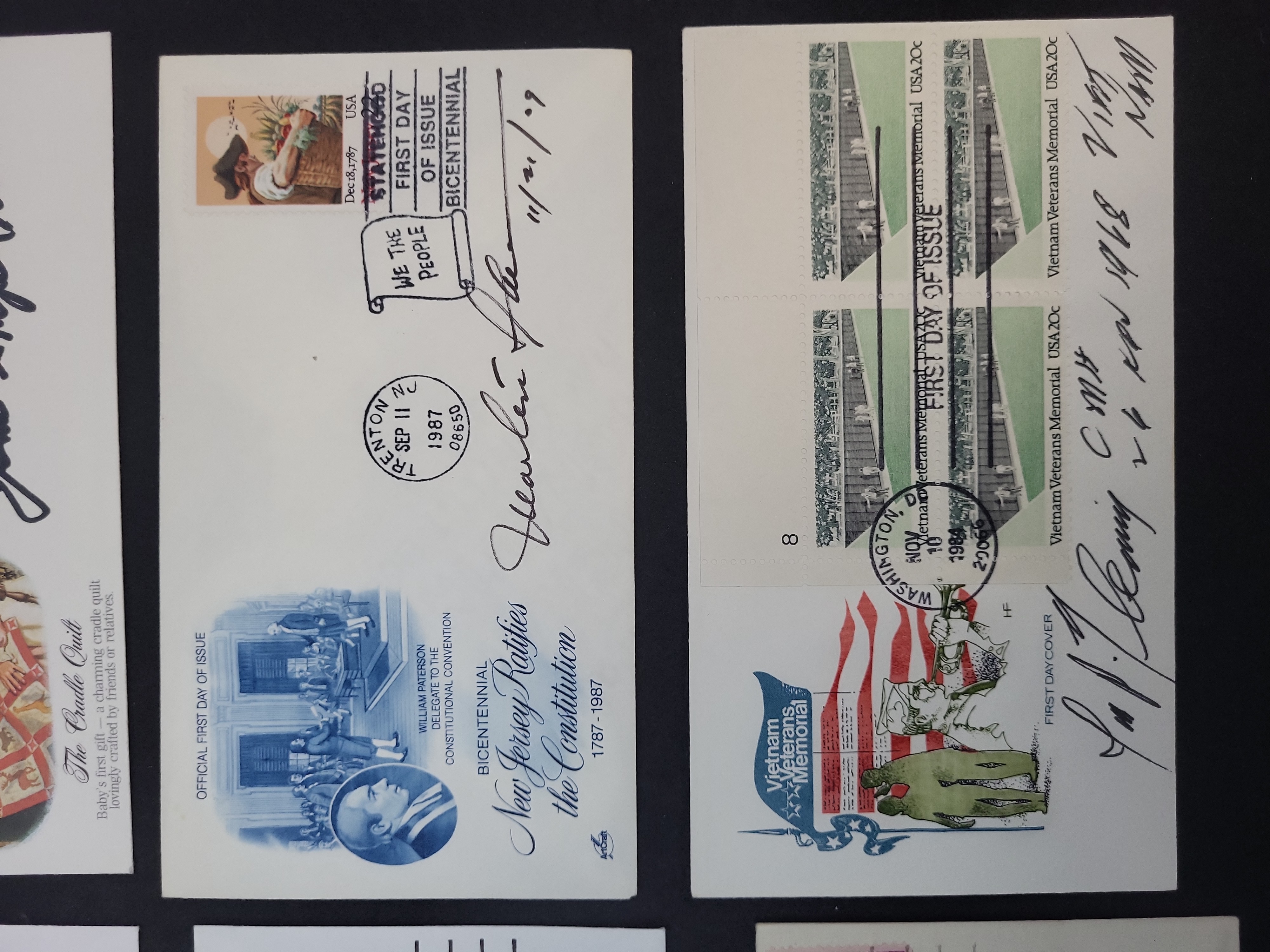 I03361 | Group of (8) Autographed US First Day Covers and Philatelic Envelopes with JSA Authentication