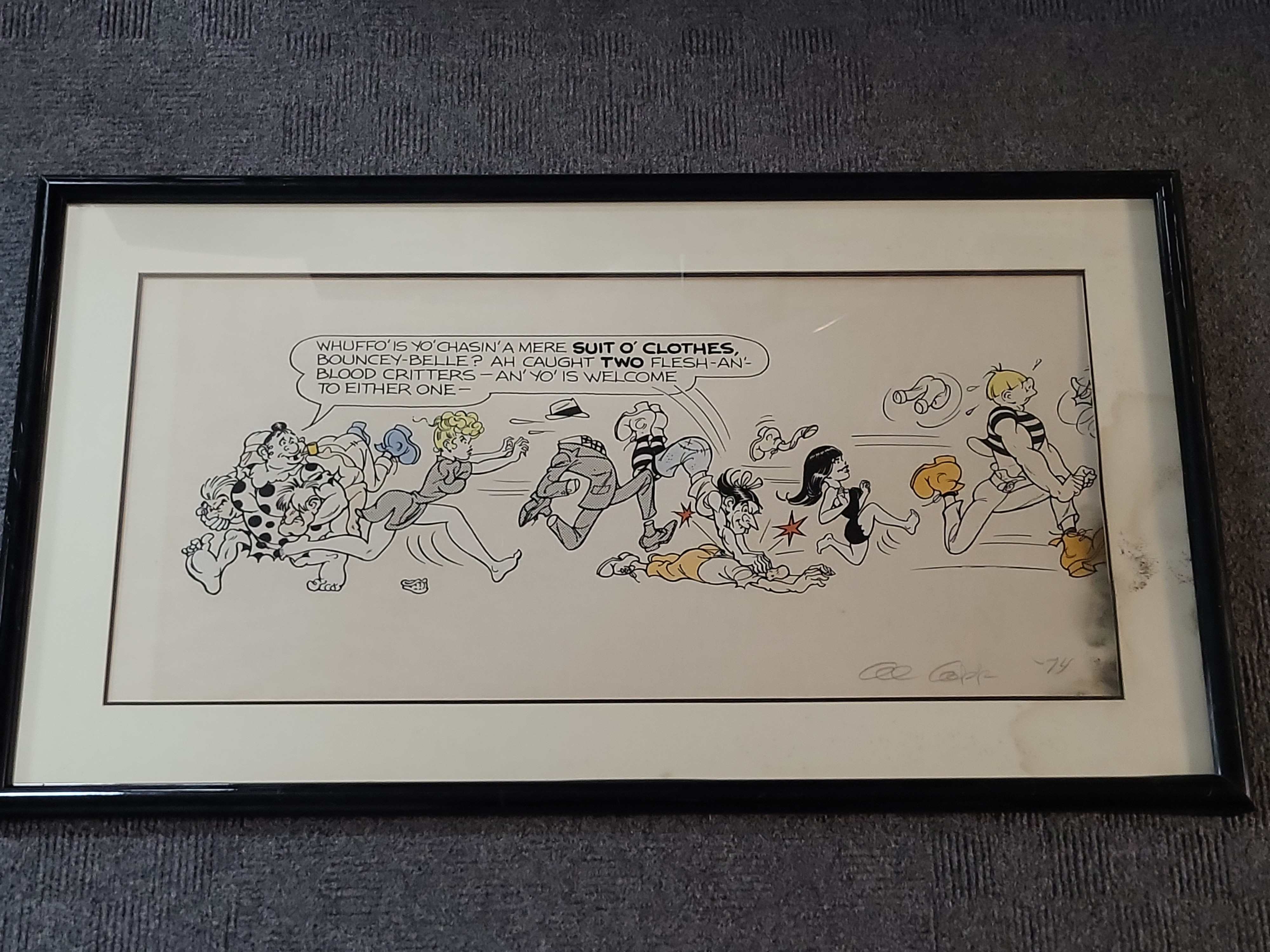 I03913 | Al Capp (1909-1979), Whuffo is Yo Chasin, Signed Artist Proof Lithograph, 1974