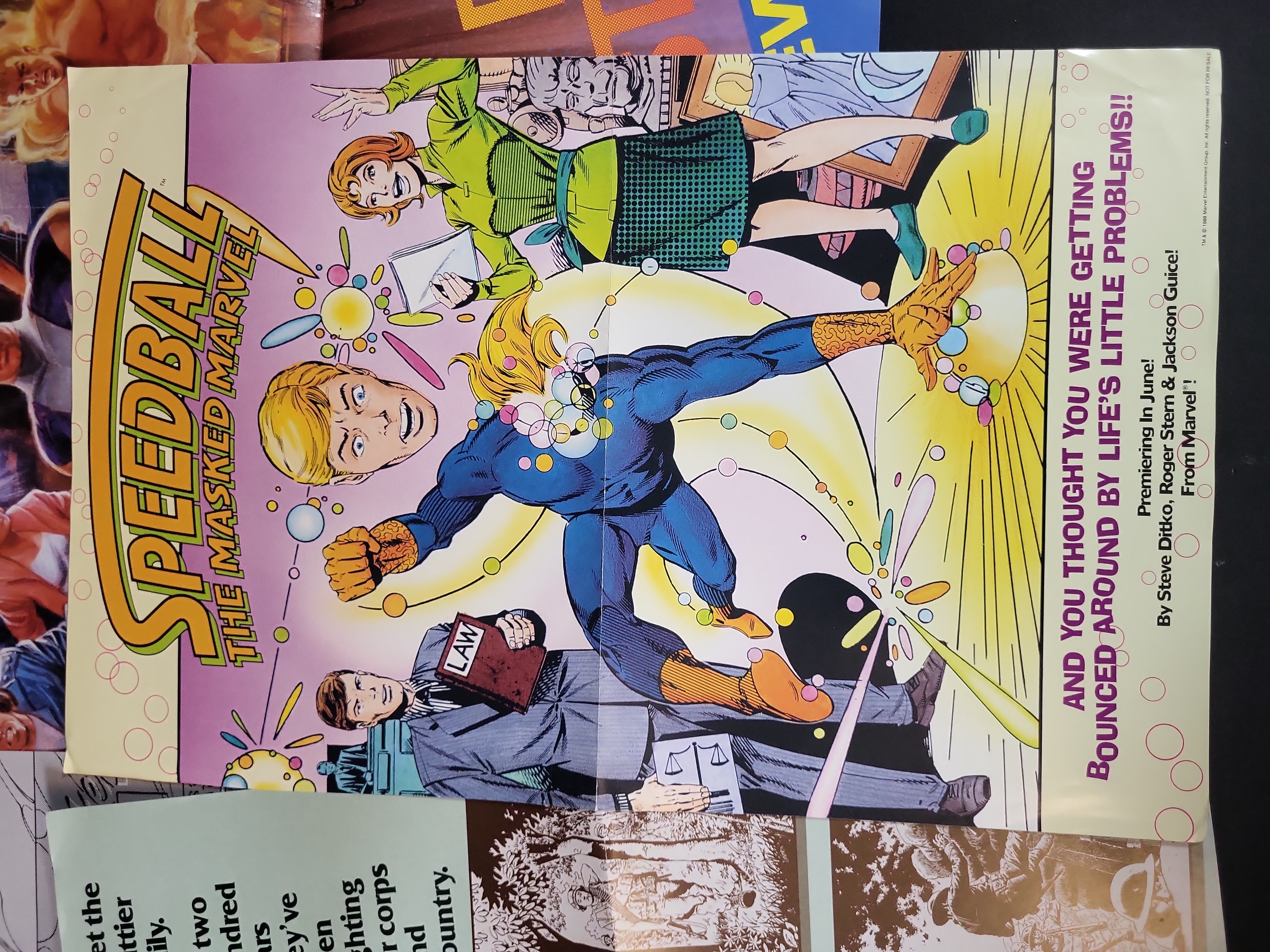I03897 | Collection of Seven Vintage Original Marvel Comics Retailer Promotional Posters 1986-1988