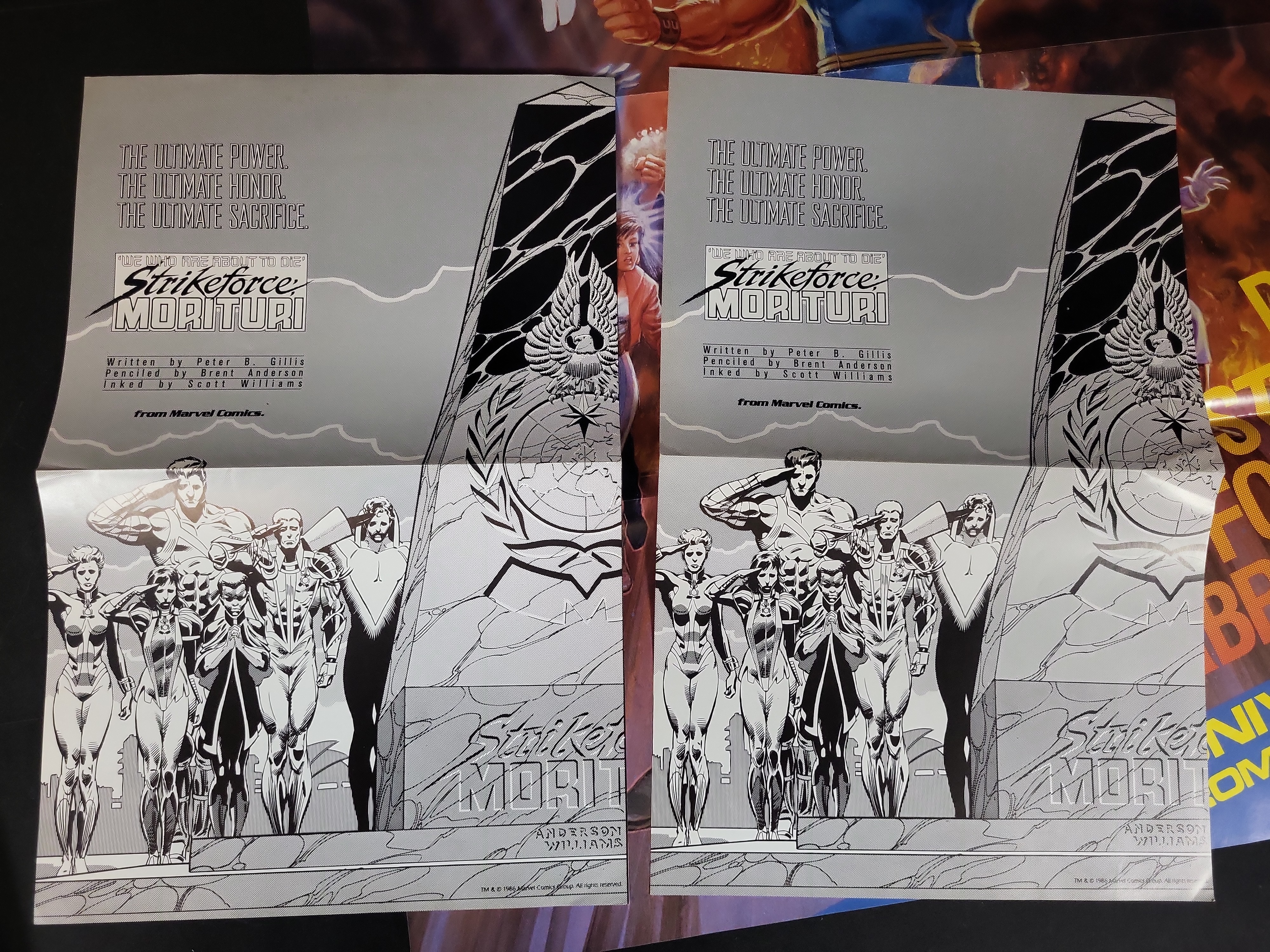 I03897 | Collection of Seven Vintage Original Marvel Comics Retailer Promotional Posters 1986-1988