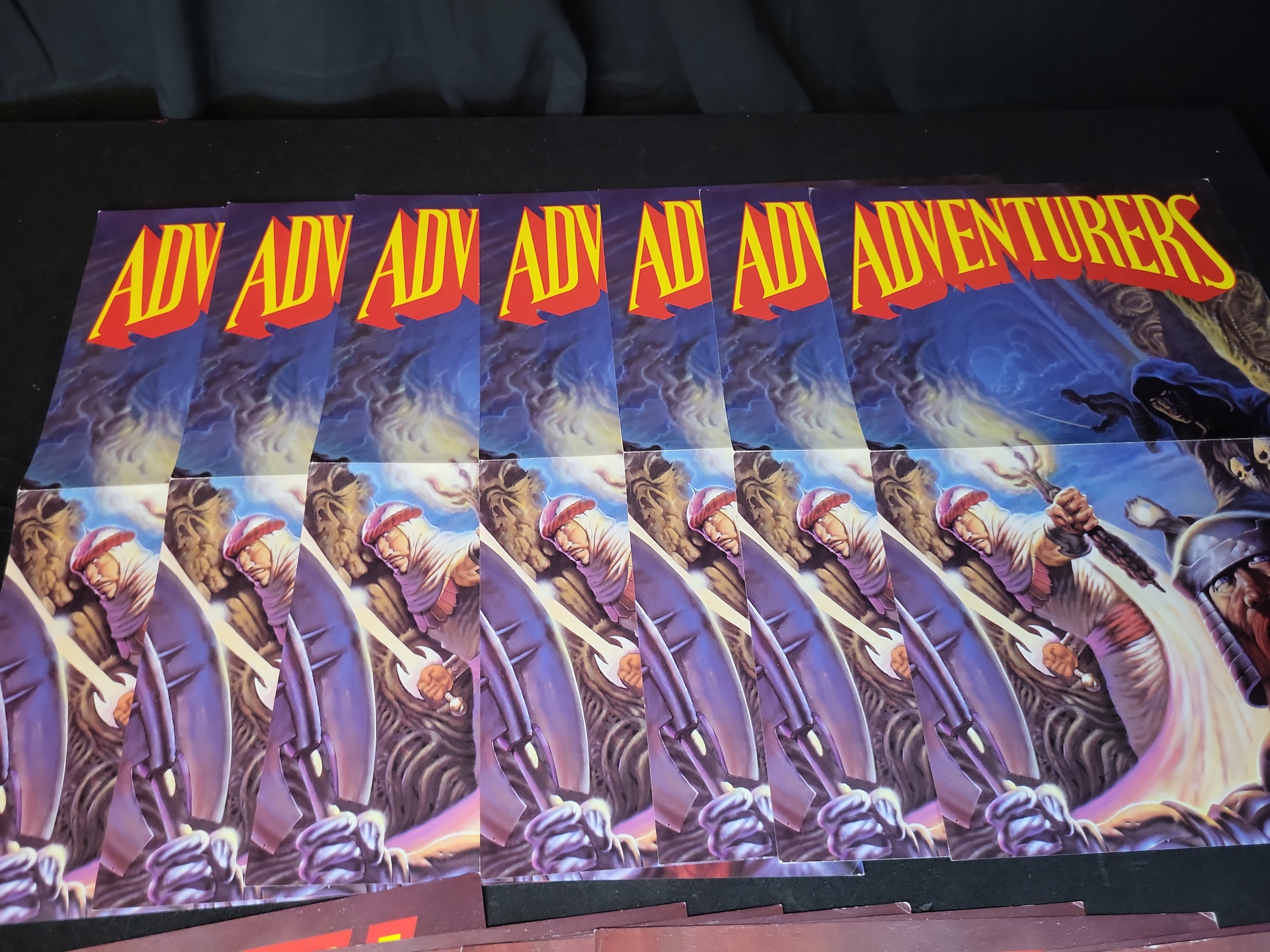 I03898 | A Collection of roughly 20 Adventurers and Ninja Elite Comic Book Cover Production Proofs