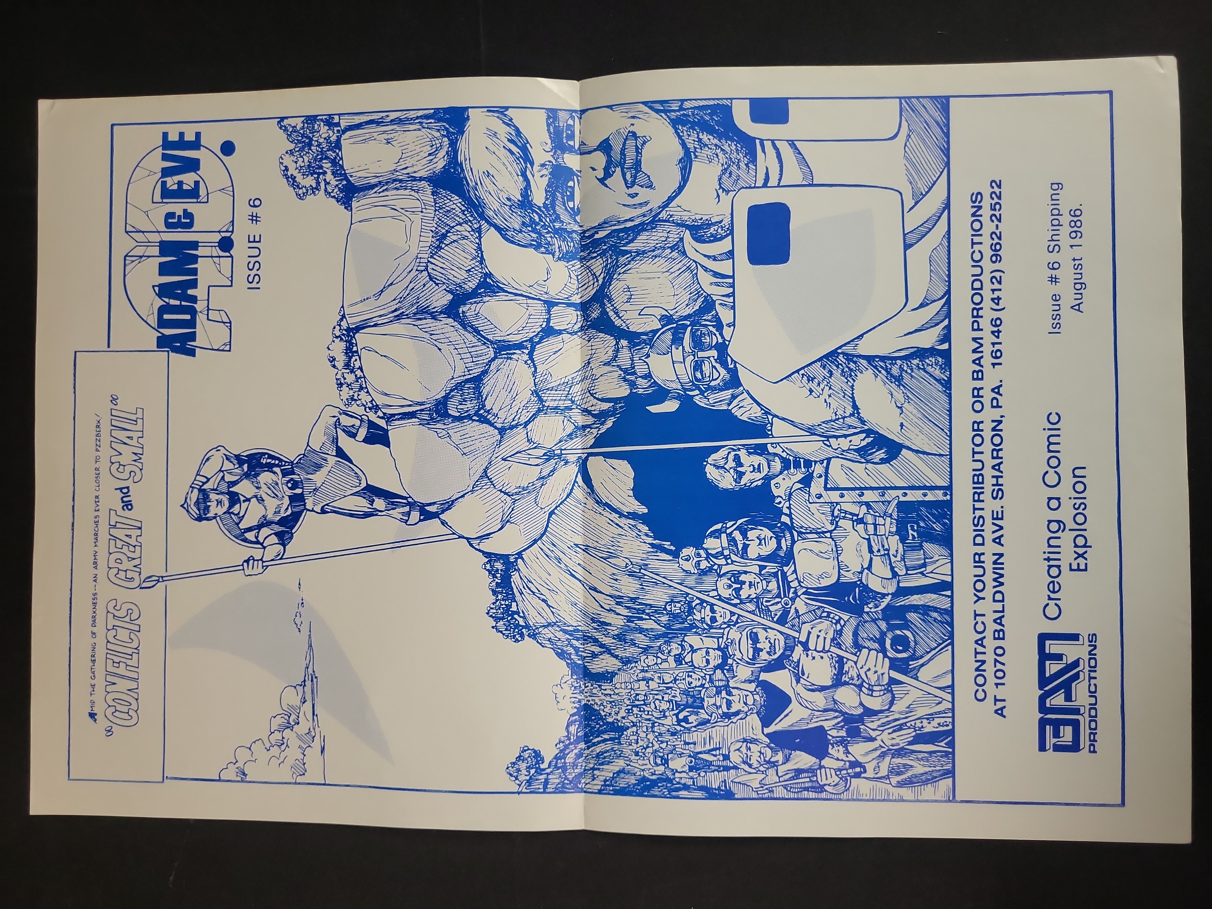 I03900 | A Lot of Six Independent Comic Book Promotional Posters and Flyers, 1986