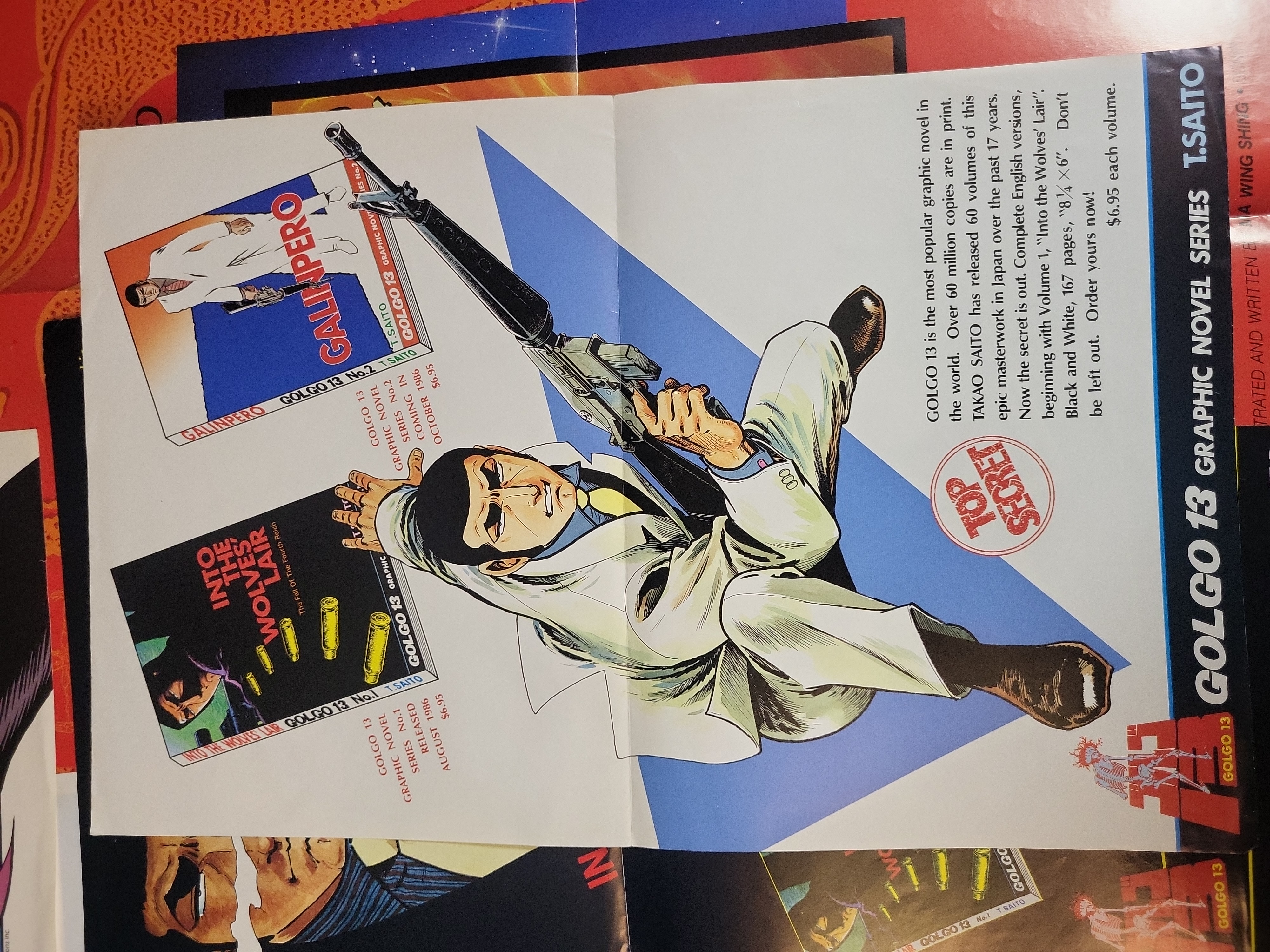 I03902 | A Collection of Vintage 1980s Comic Book Promotional Posters and Advertisements