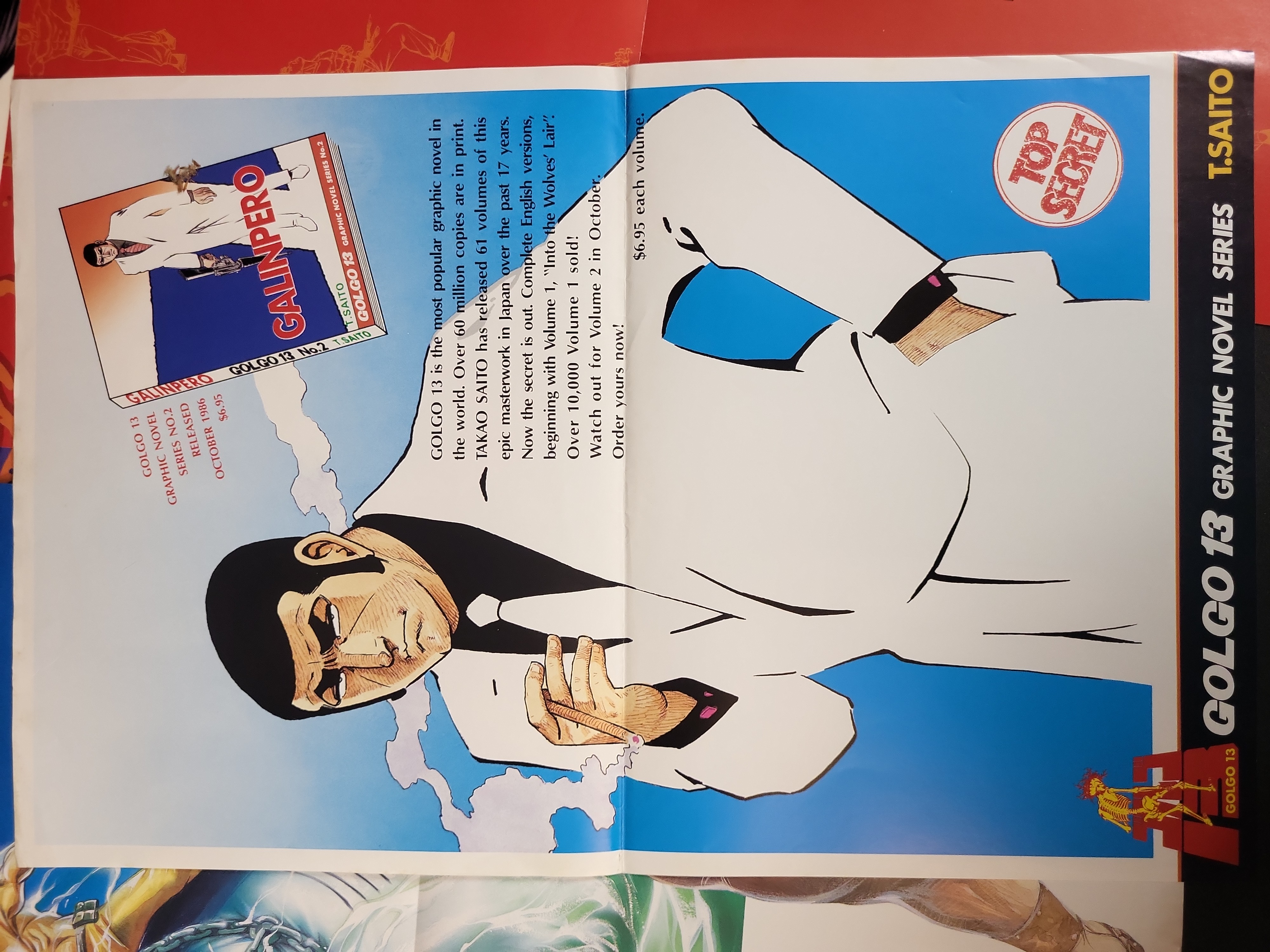 I03902 | A Collection of Vintage 1980s Comic Book Promotional Posters and Advertisements