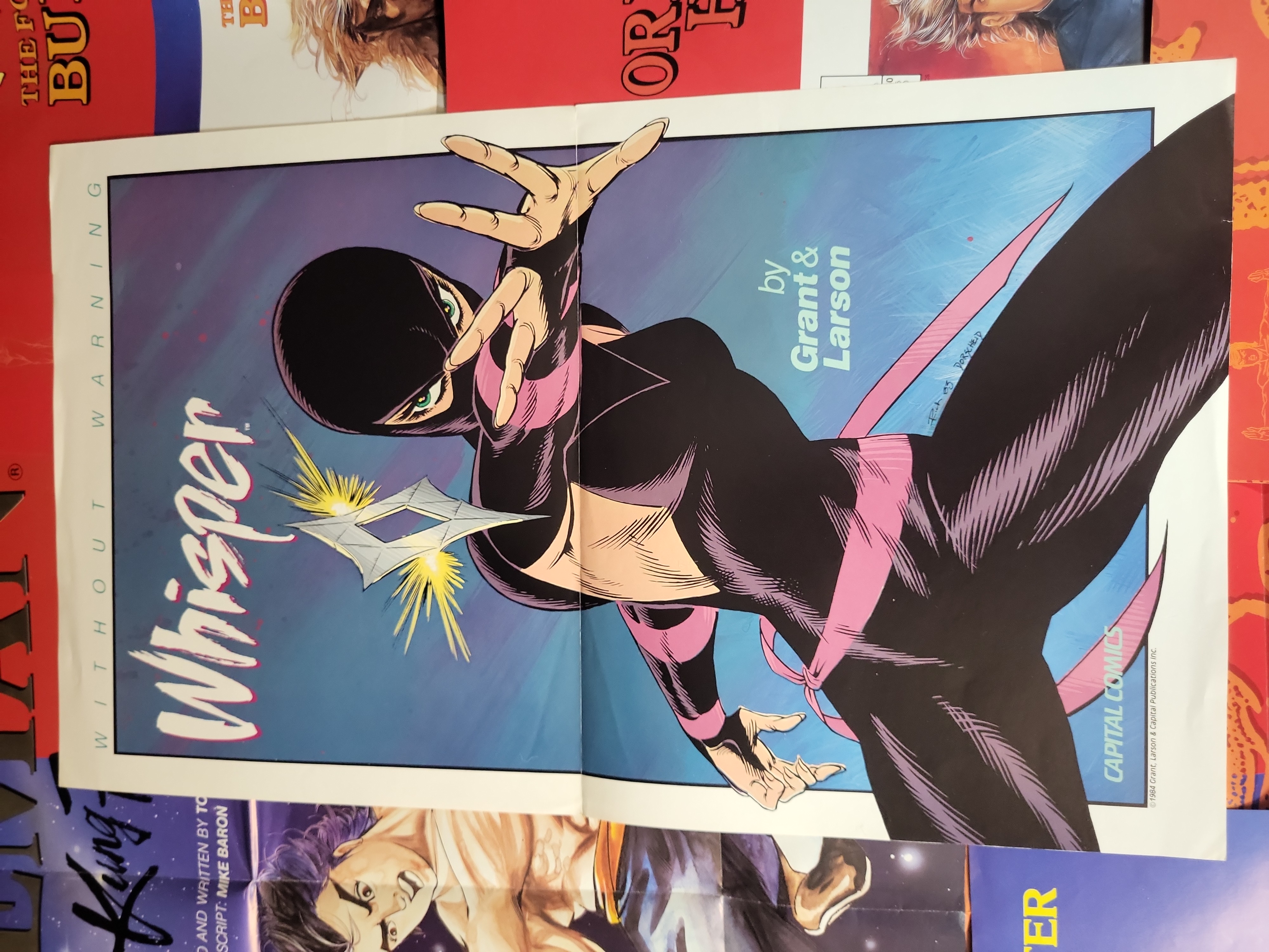 I03902 | A Collection of Vintage 1980s Comic Book Promotional Posters and Advertisements