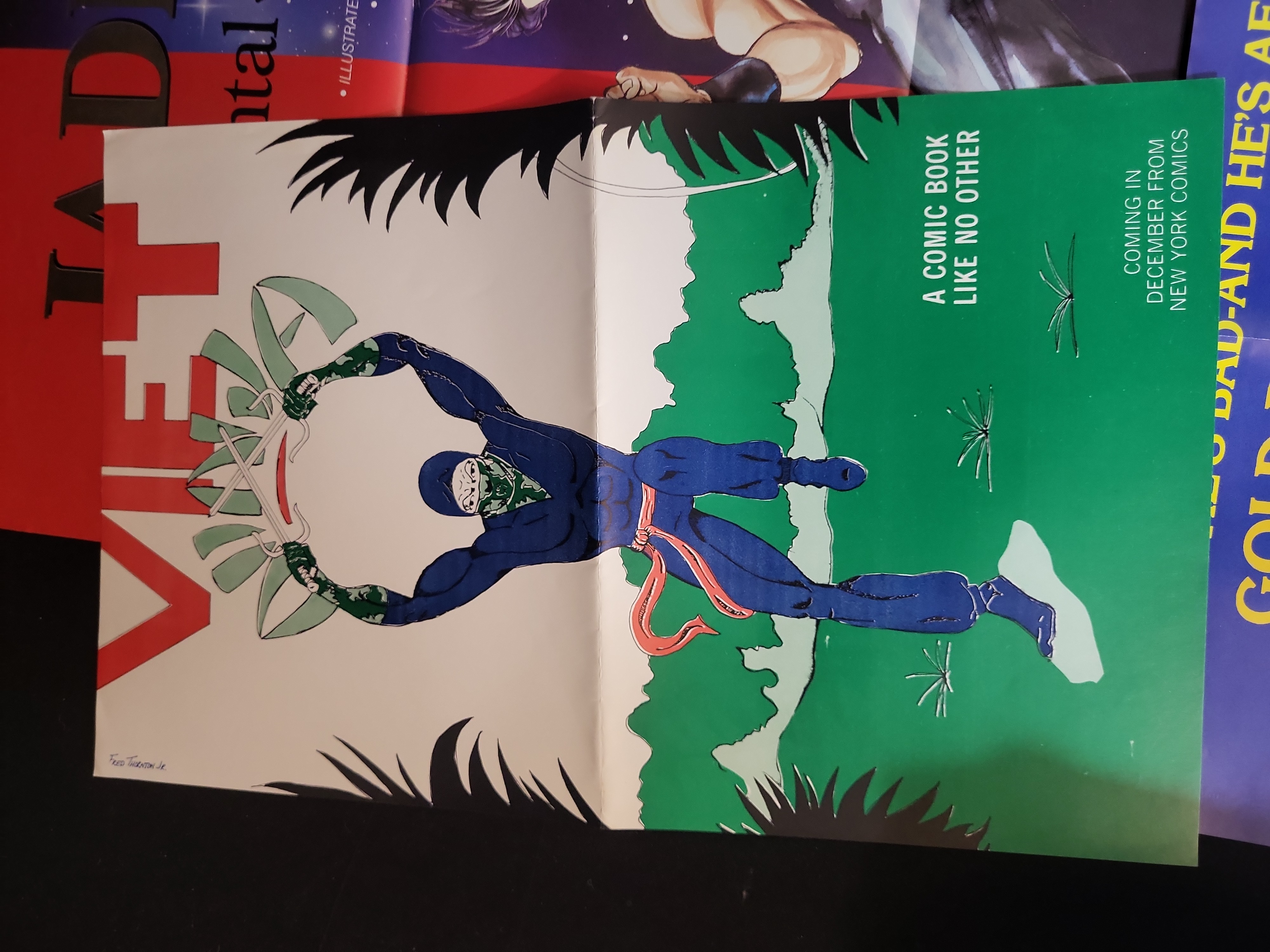 I03902 | A Collection of Vintage 1980s Comic Book Promotional Posters and Advertisements