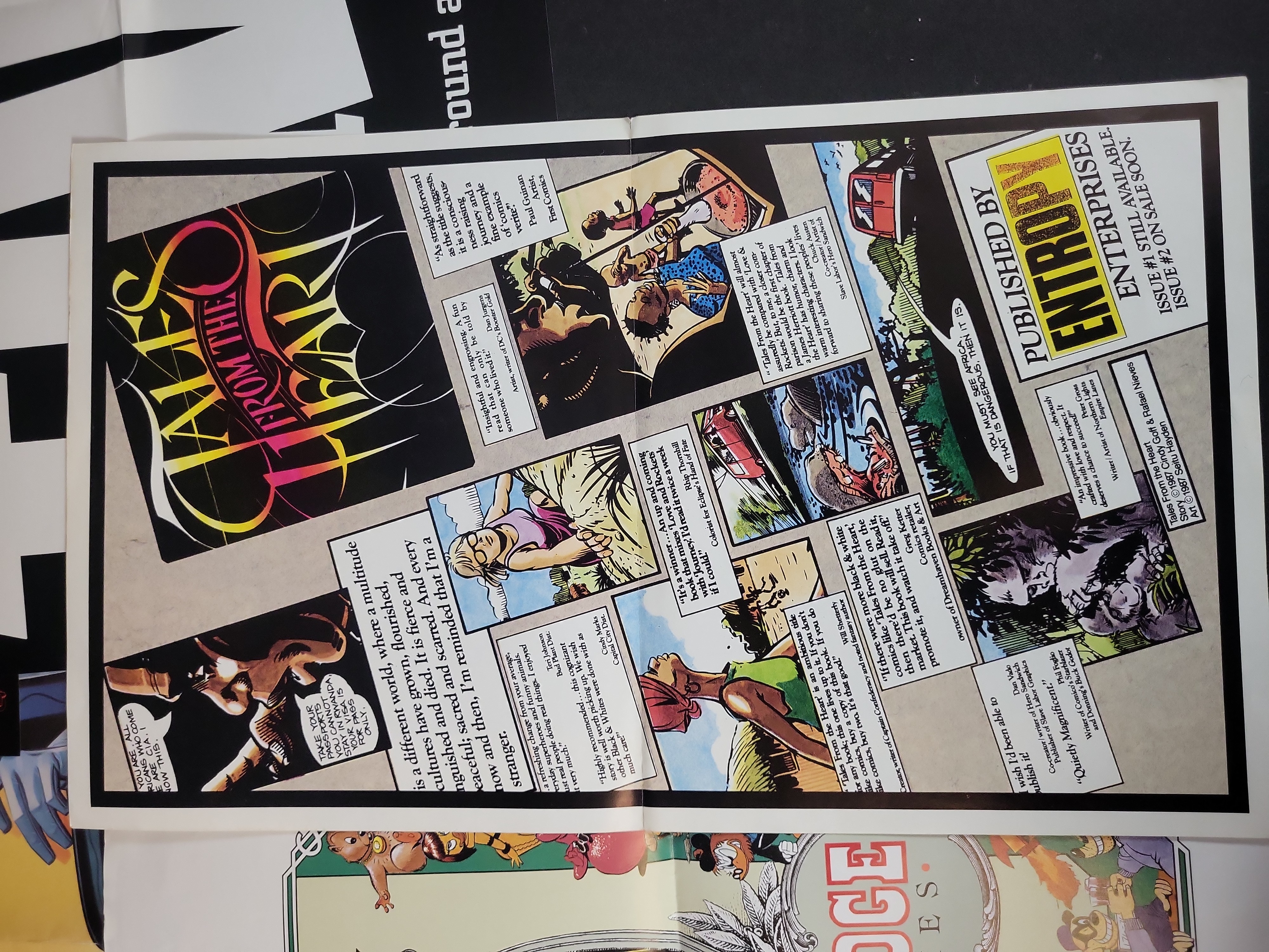 I03906 | A Collection of 9 Vintage Comic Book Promotional and Retail Display Posters 1986-1988