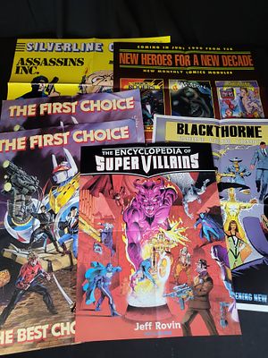 I03910 | A Collection of Seven Vintage Comic Book and Publishing Promotional Retailer Posters 