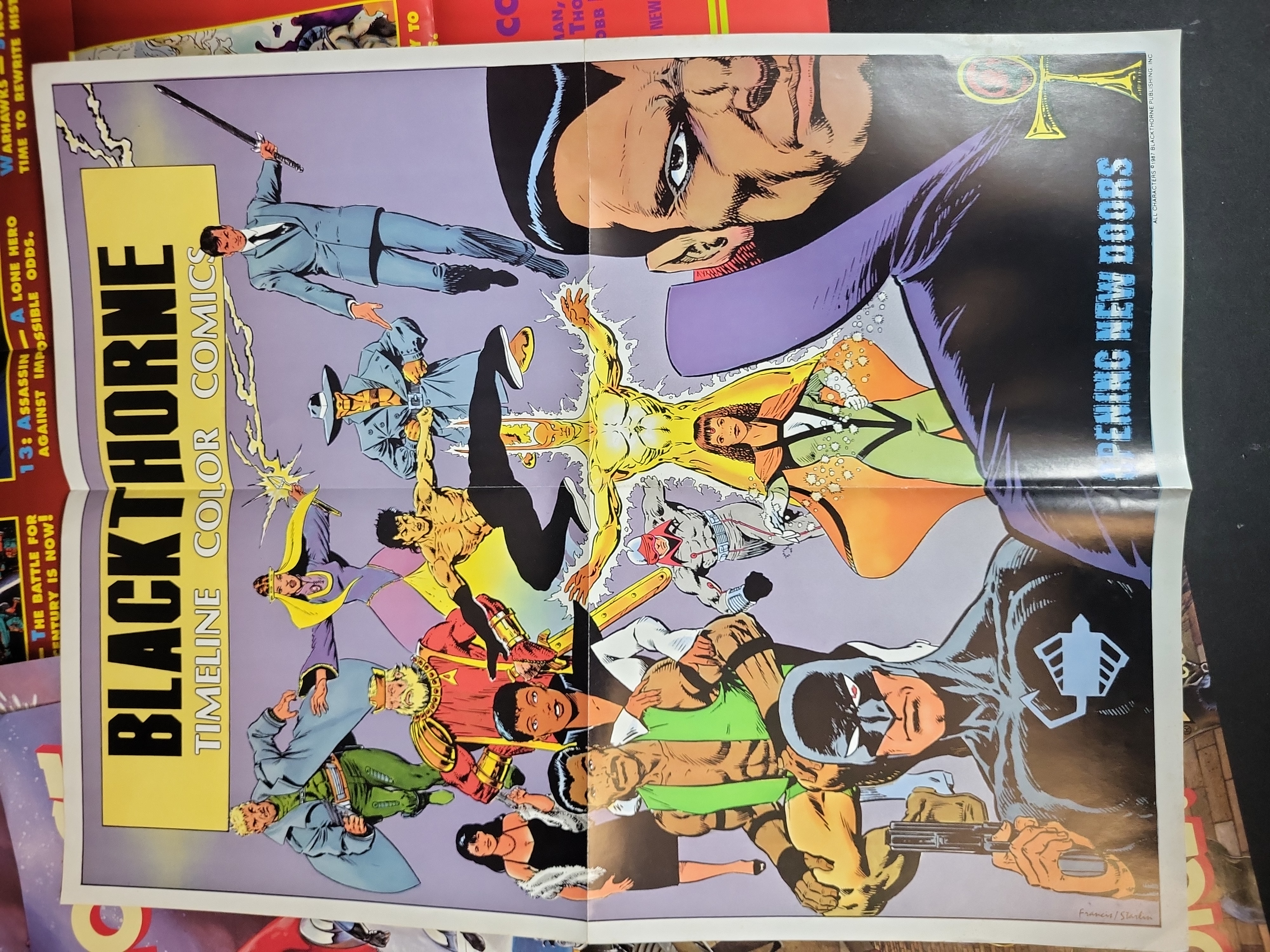 I03910 | A Collection of Seven Vintage Comic Book and Publishing Promotional Retailer Posters 1987-1990