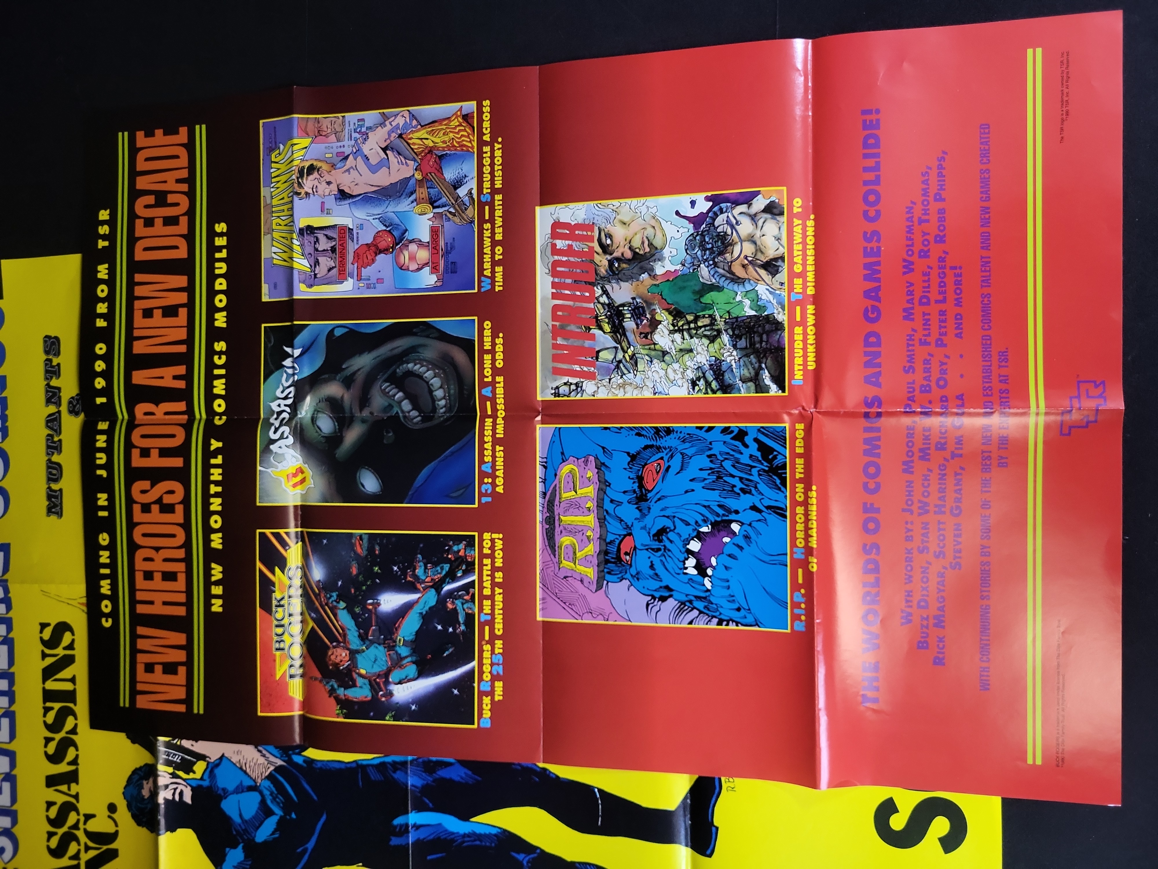 I03910 | A Collection of Seven Vintage Comic Book and Publishing Promotional Retailer Posters 1987-1990