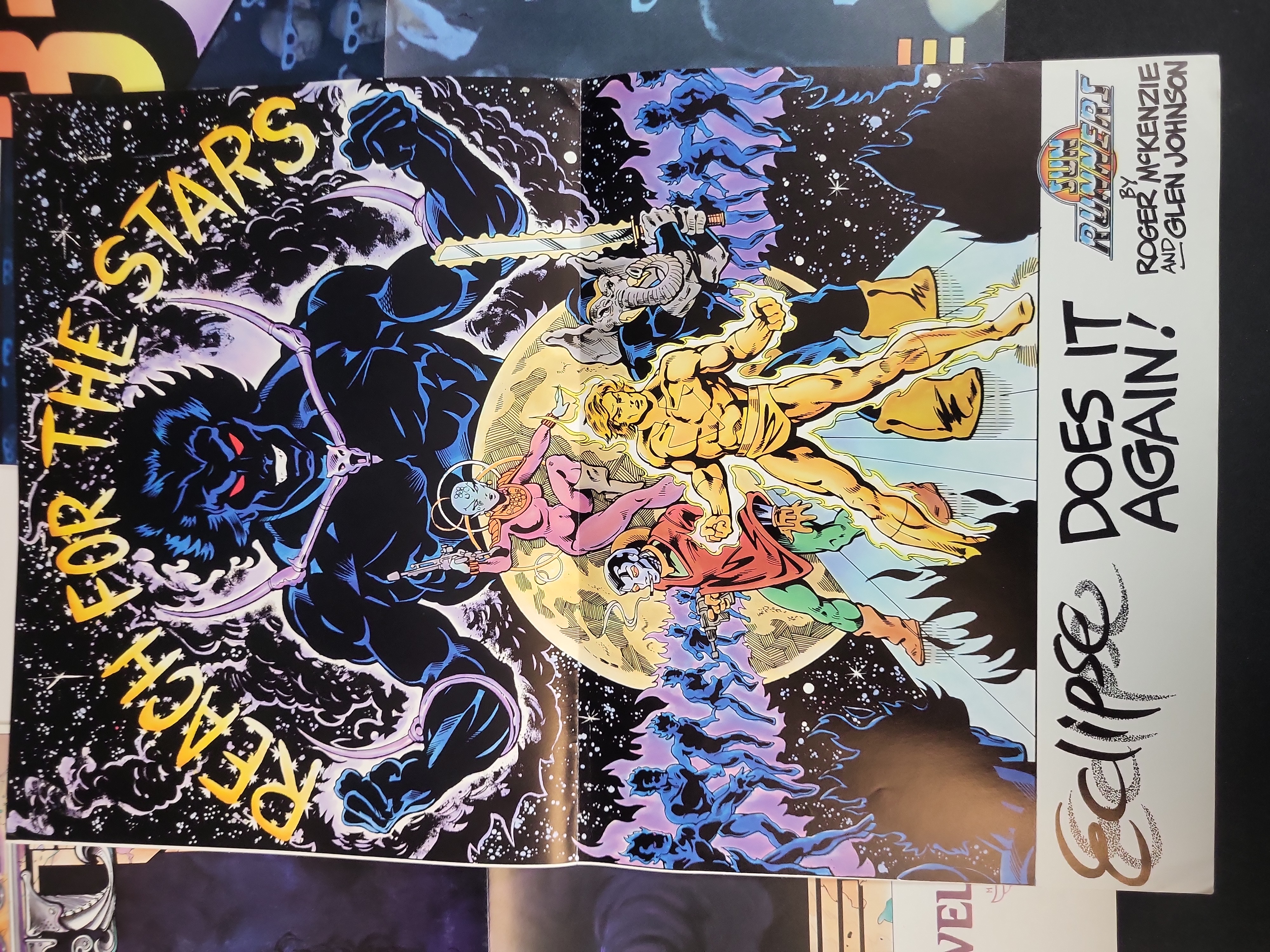I03911 | An Assortment of Eclipse Comics Promotional Posters and 1987-1988 Catalog