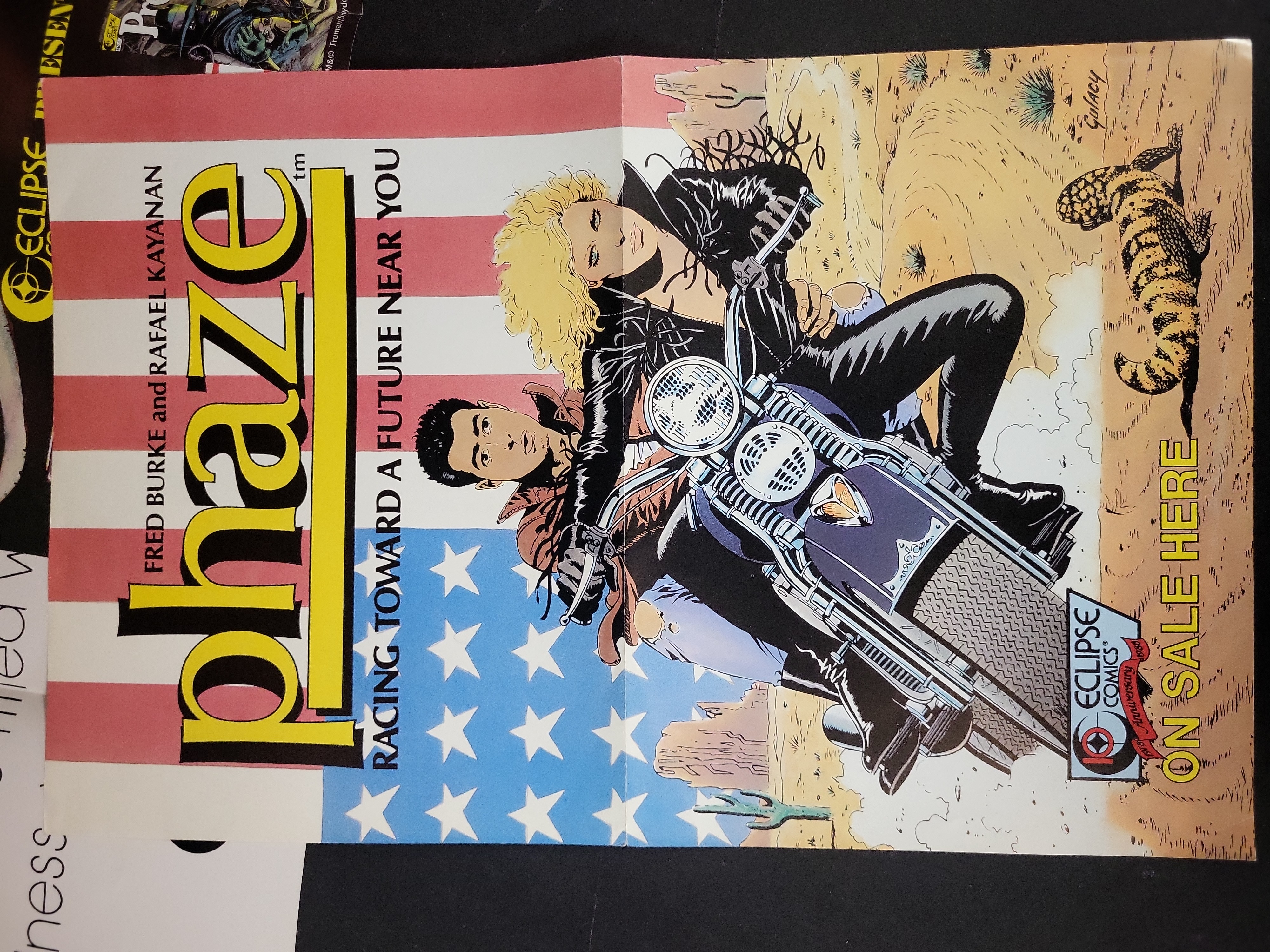 I03911 | An Assortment of Eclipse Comics Promotional Posters and 1987-1988 Catalog
