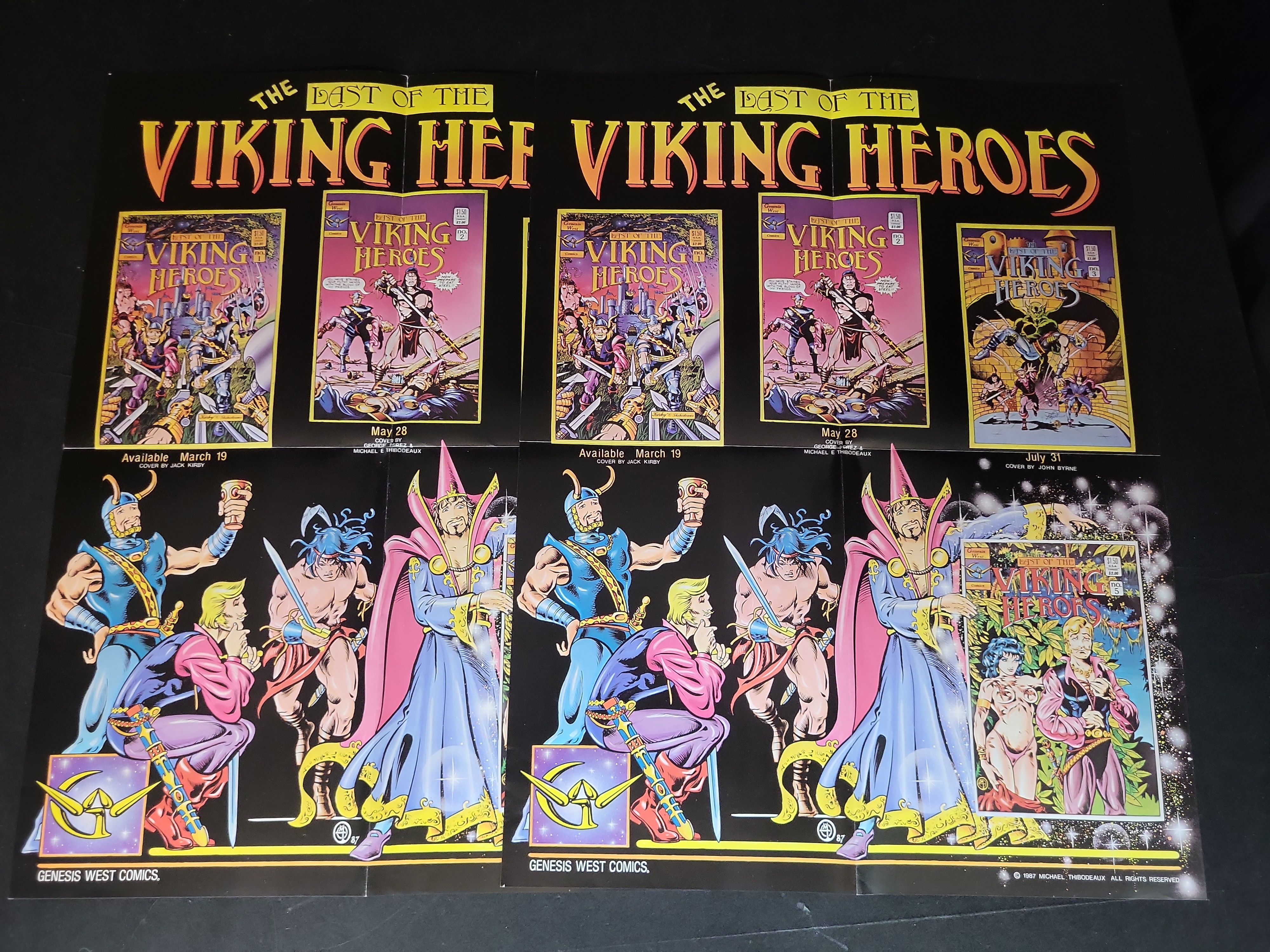 I03904 | Collection of Independent Comic Book Promotional Posters and Marketing Ephemera, 1986-1987