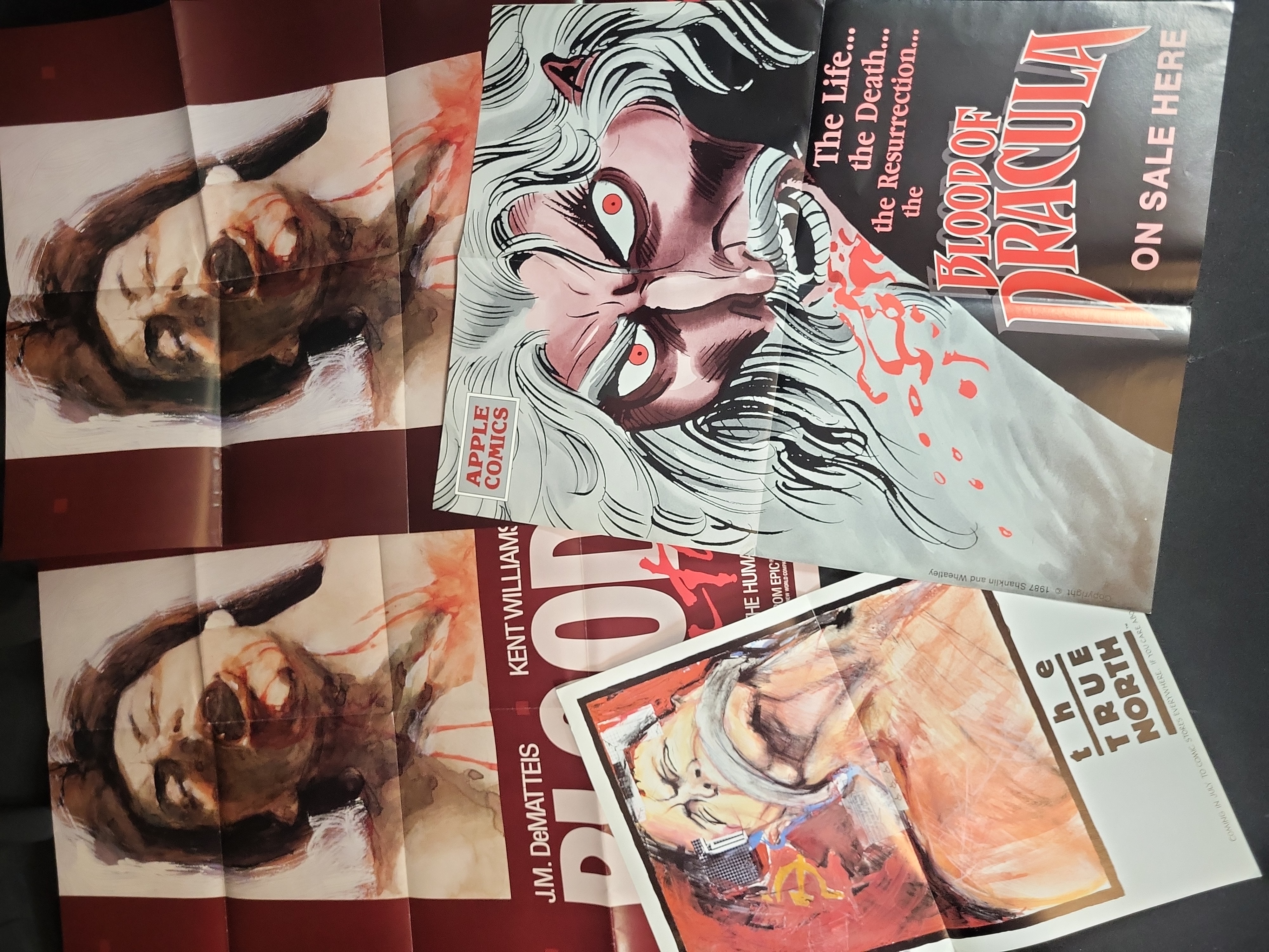 I03909 | Collection of Comic Book Promotional Posters and Flyers including Blood A Tale and Blood of Dracula