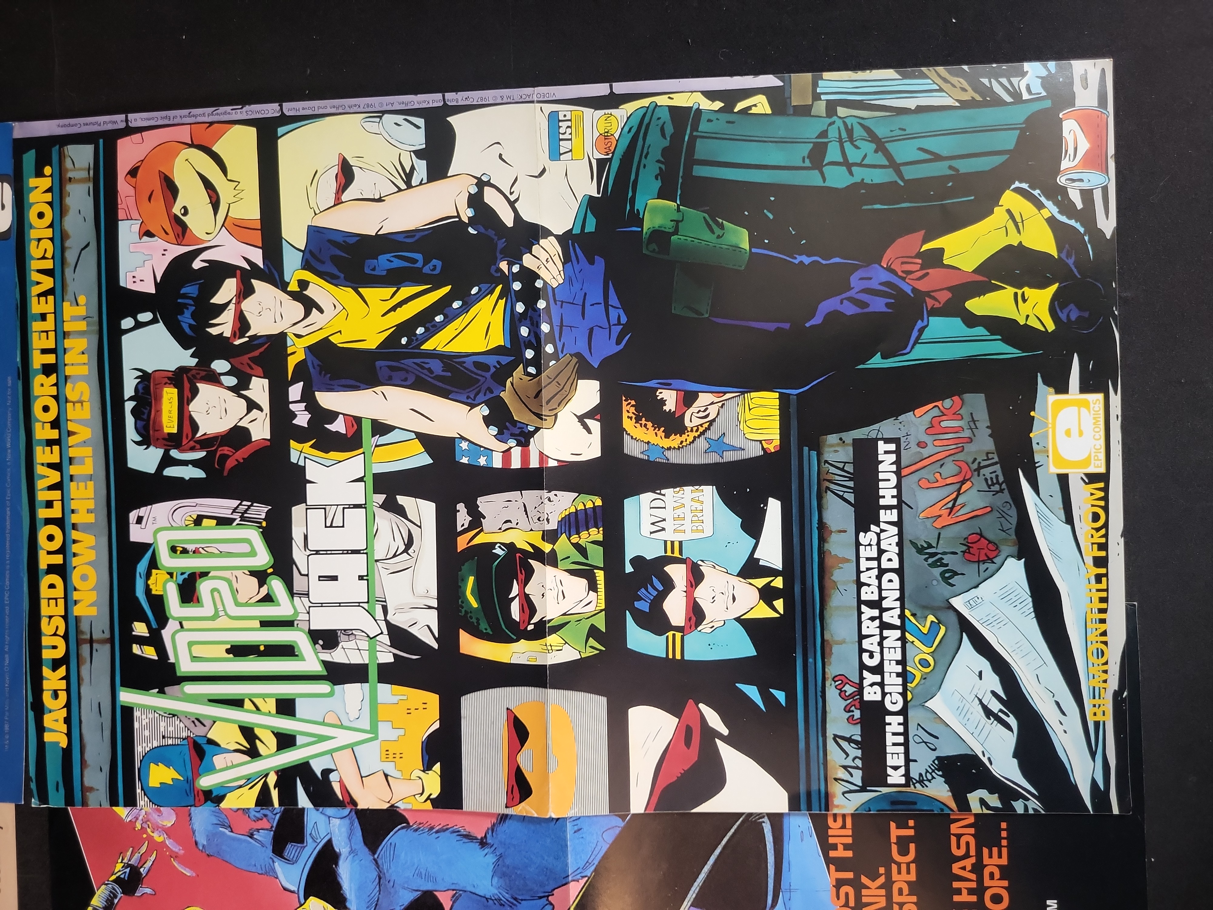 I03896 | A Collection of Vintage Epic Comics Promotional Posters 1984-1988