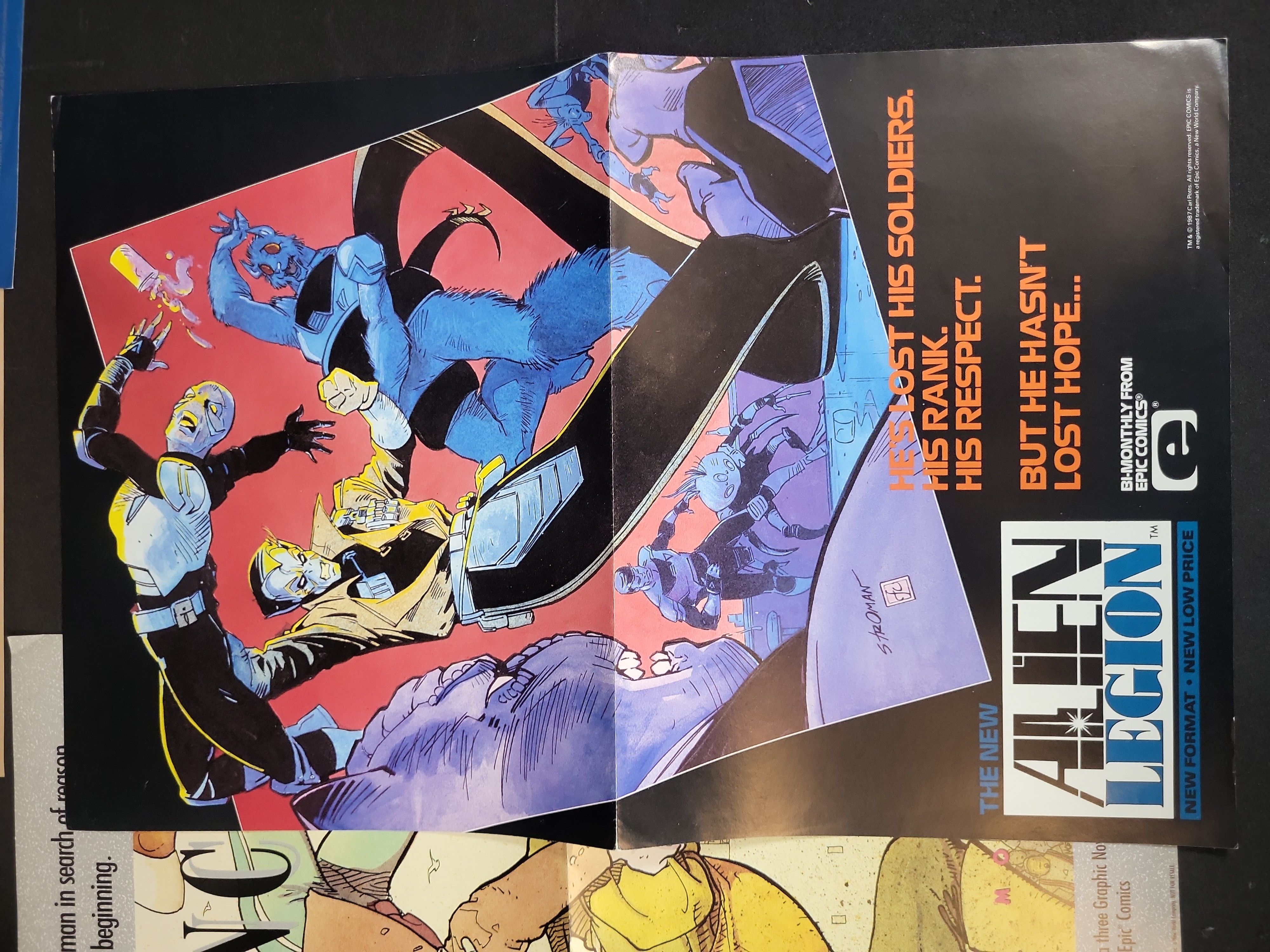 I03896 | A Collection of Vintage Epic Comics Promotional Posters 1984-1988