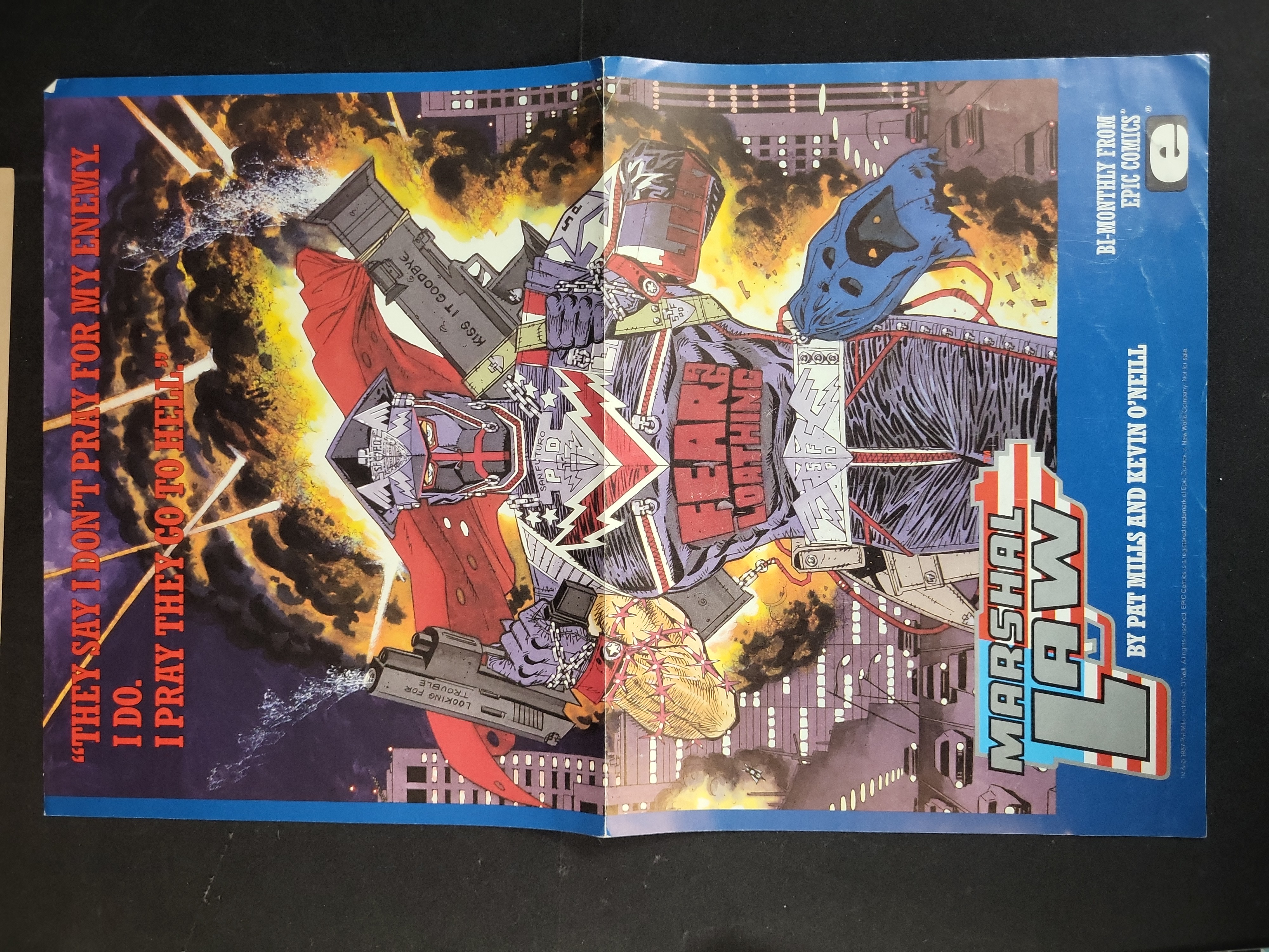 I03896 | A Collection of Vintage Epic Comics Promotional Posters 1984-1988