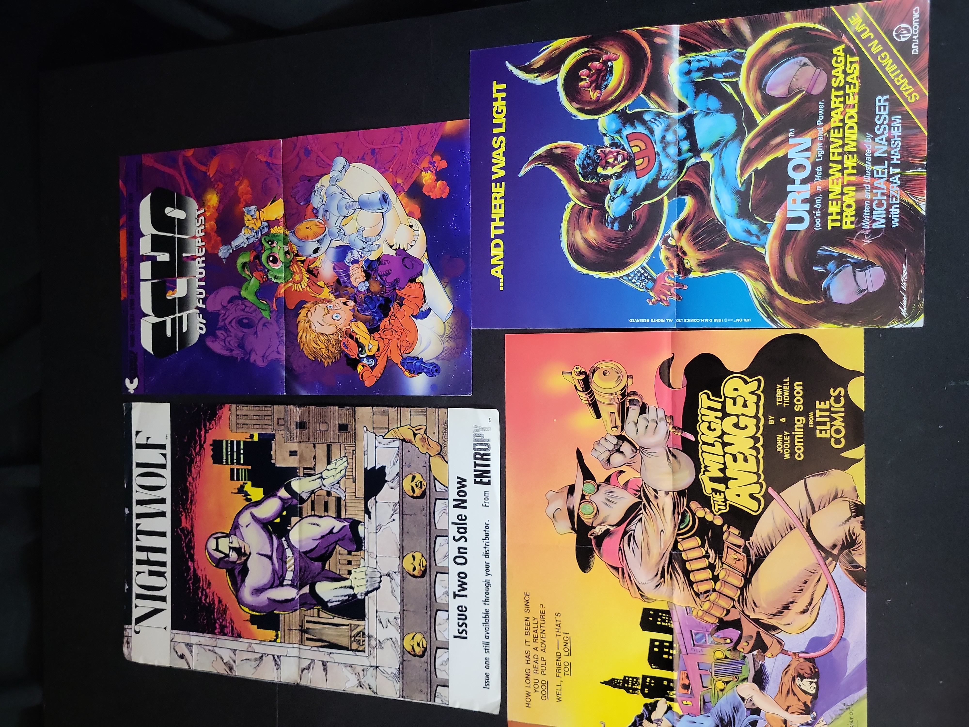 I03901 | A Collection of Four Vintage Independent Comic Book Promotional Posters
