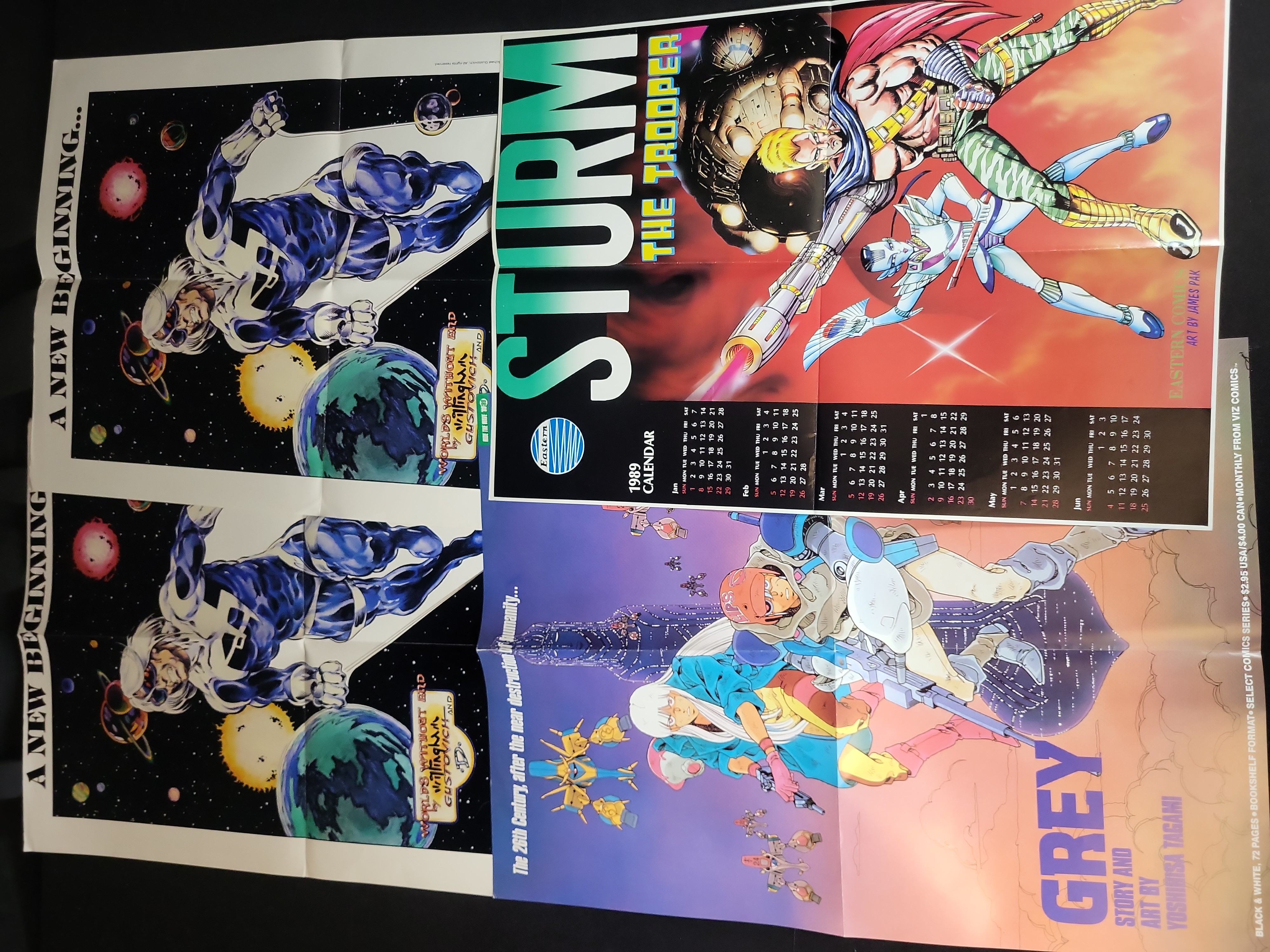 I03903 | A Collection of Late 1980s Independent and Manga Comic Book Promotional Posters