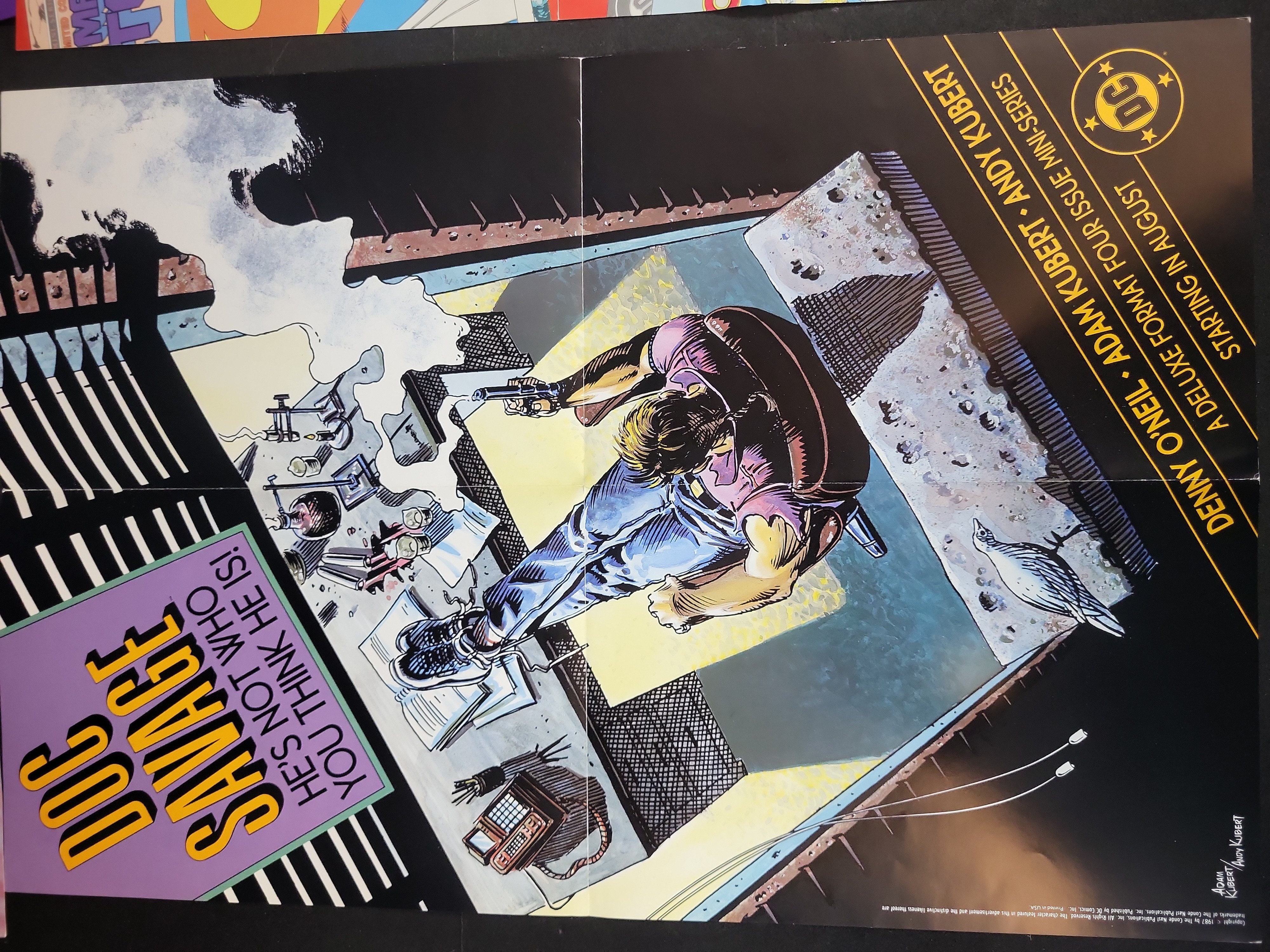 I03908 | A Collection of Four DC Comics Promotional Posters Circa 1987