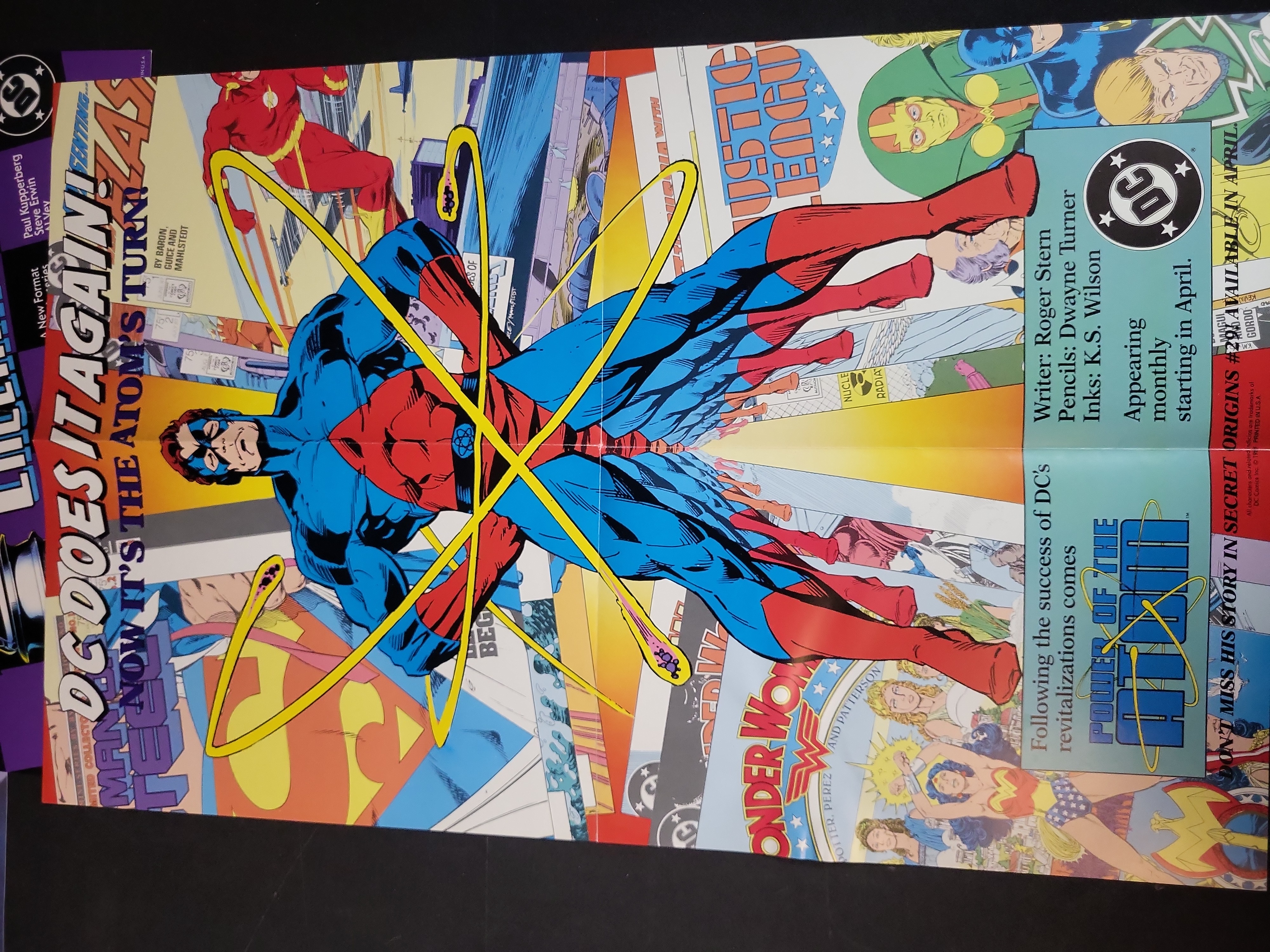 I03908 | A Collection of Four DC Comics Promotional Posters Circa 1987