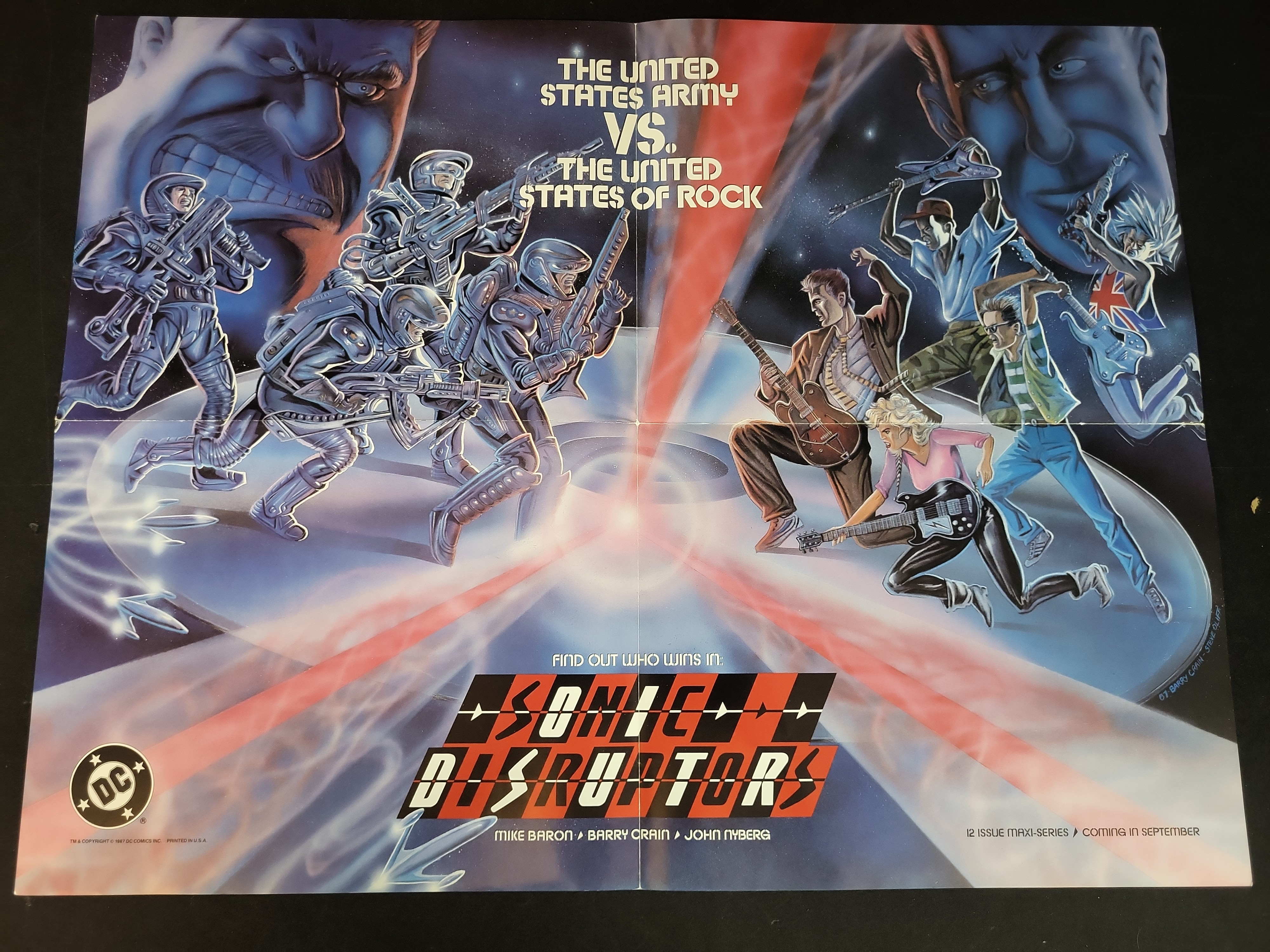I03908 | A Collection of Four DC Comics Promotional Posters Circa 1987