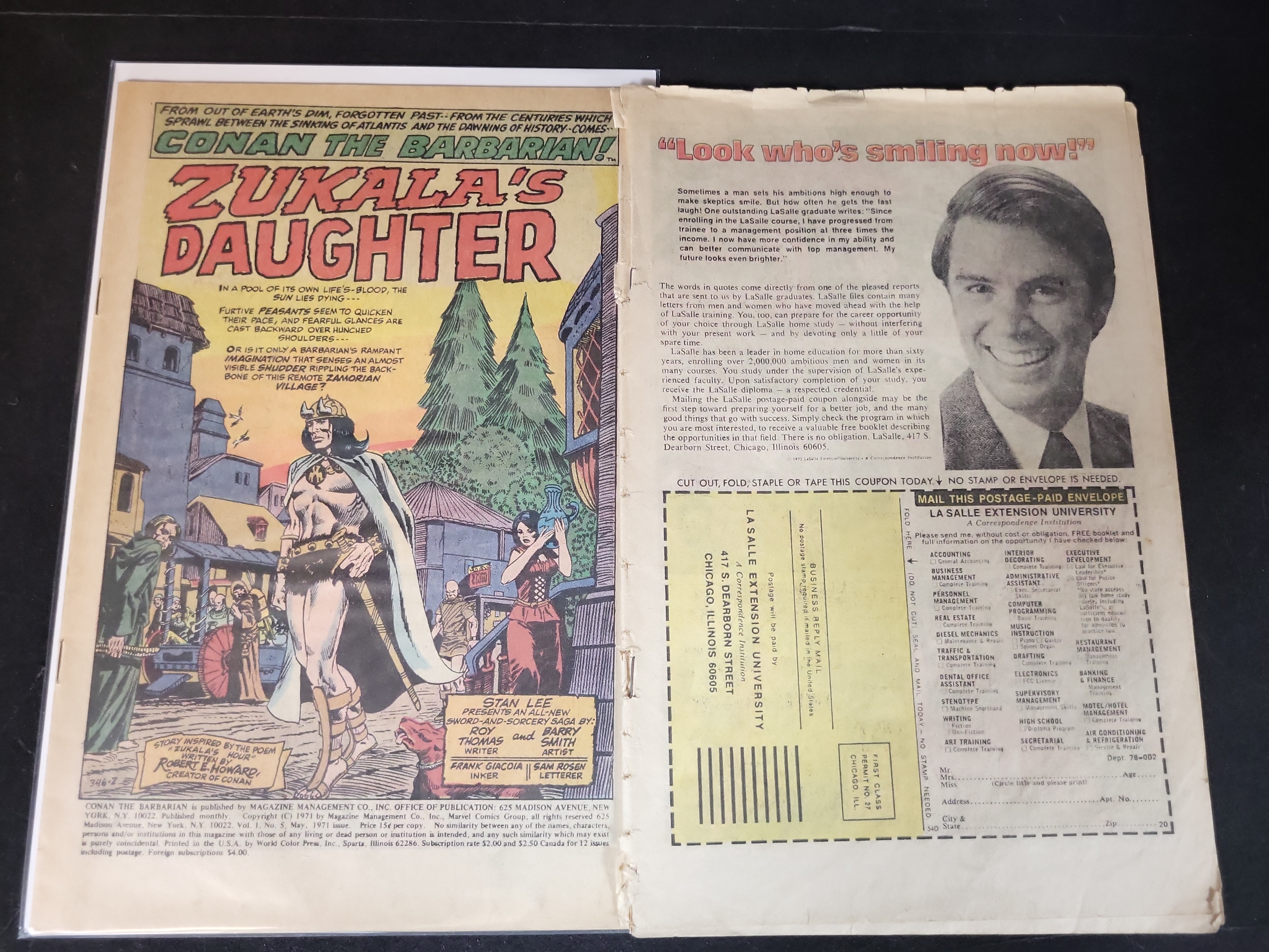 I03737 | A Group of Vintage Marvel Comic Book Splash Pages and Interior Sheets, 1969-1980