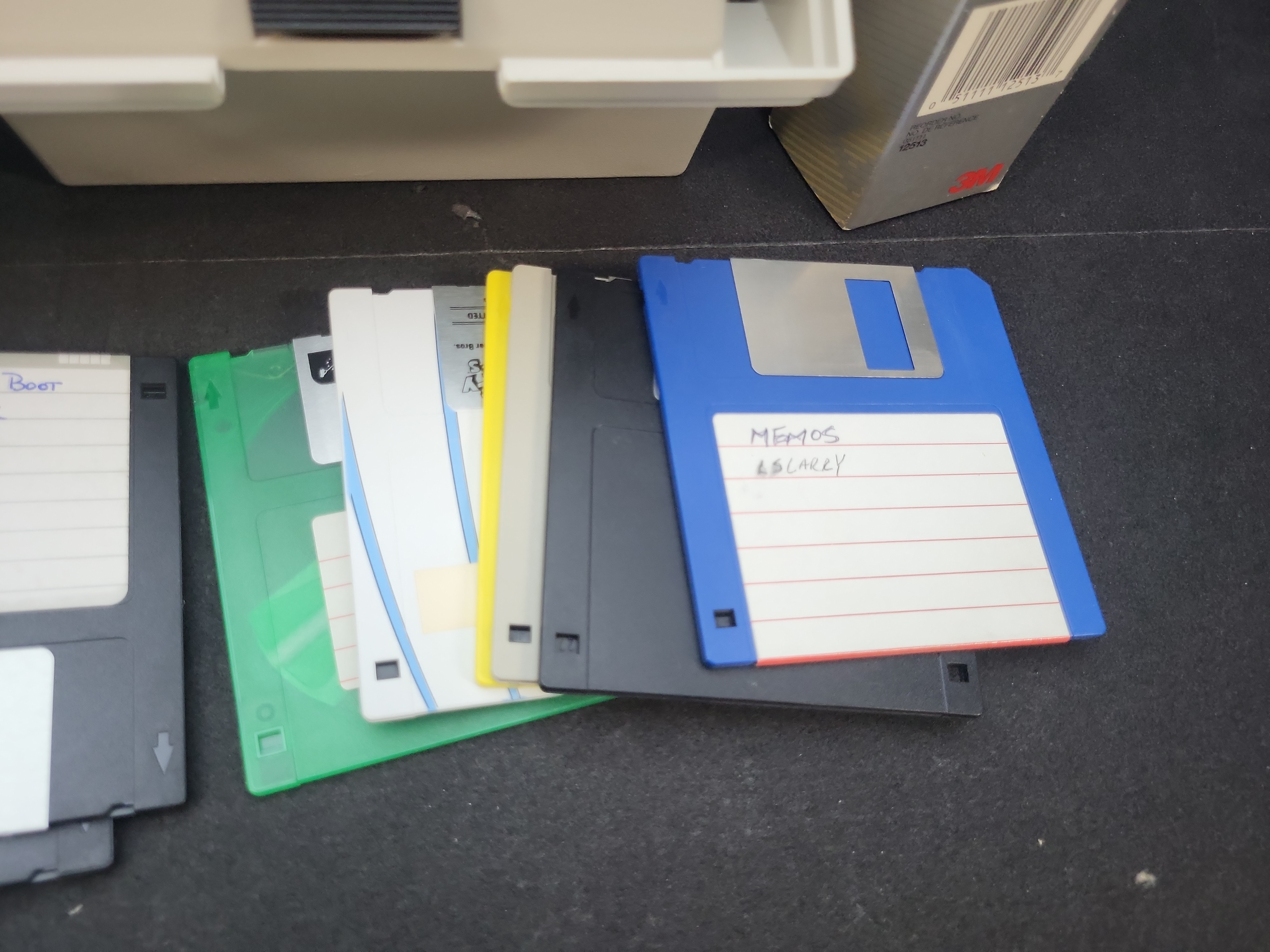 I03865 | An Assortment of Approximately 100+ Vintage 3.5-inch Floppy Diskettes and Storage Cases