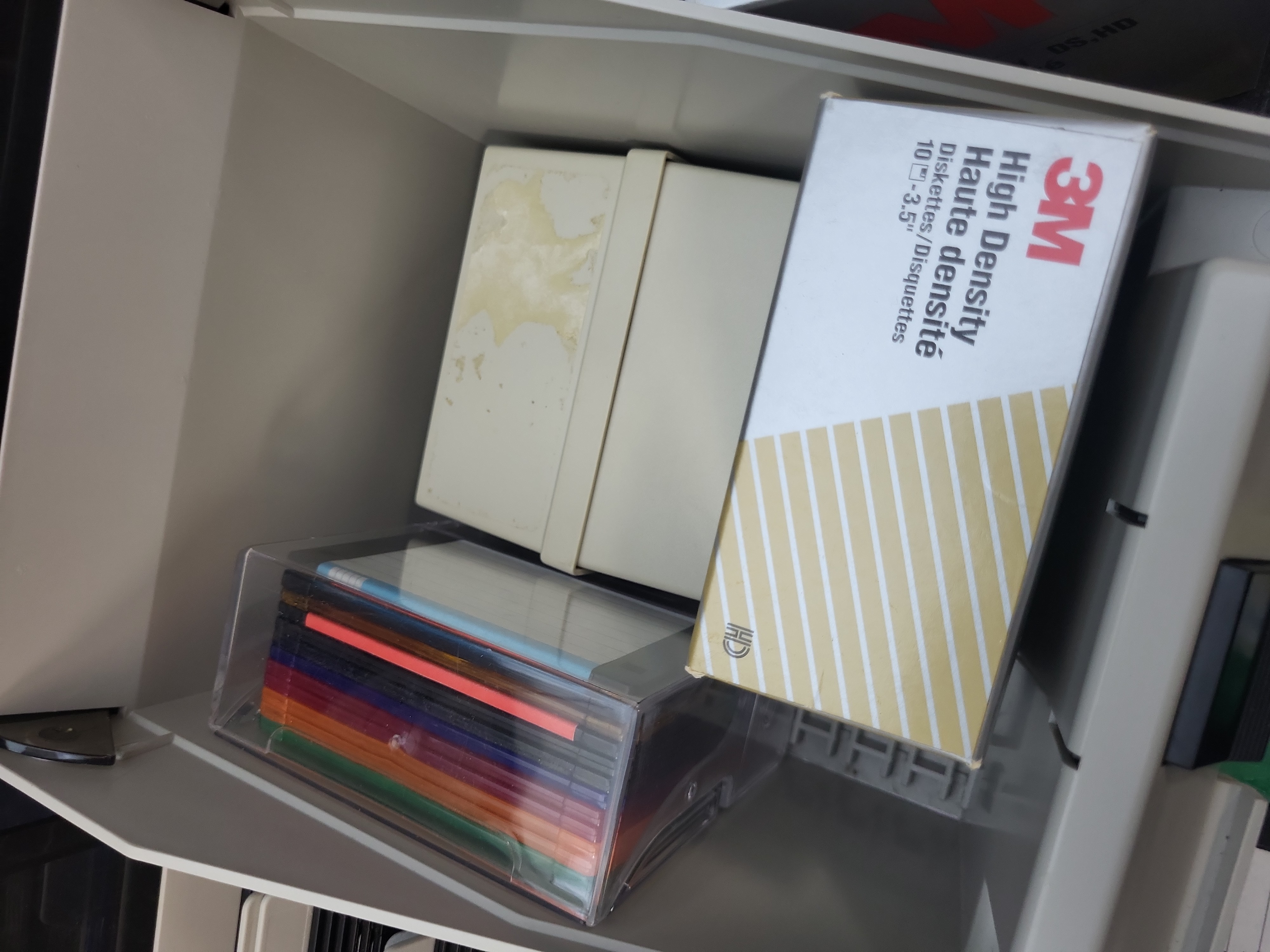 I03865 | An Assortment of Approximately 100+ Vintage 3.5-inch Floppy Diskettes and Storage Cases