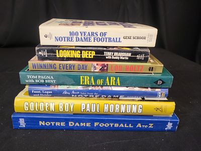 I01342 | Seven Books on Notre Dame Football and Professional NFL History. BID PER WHAT YOU SEE 
