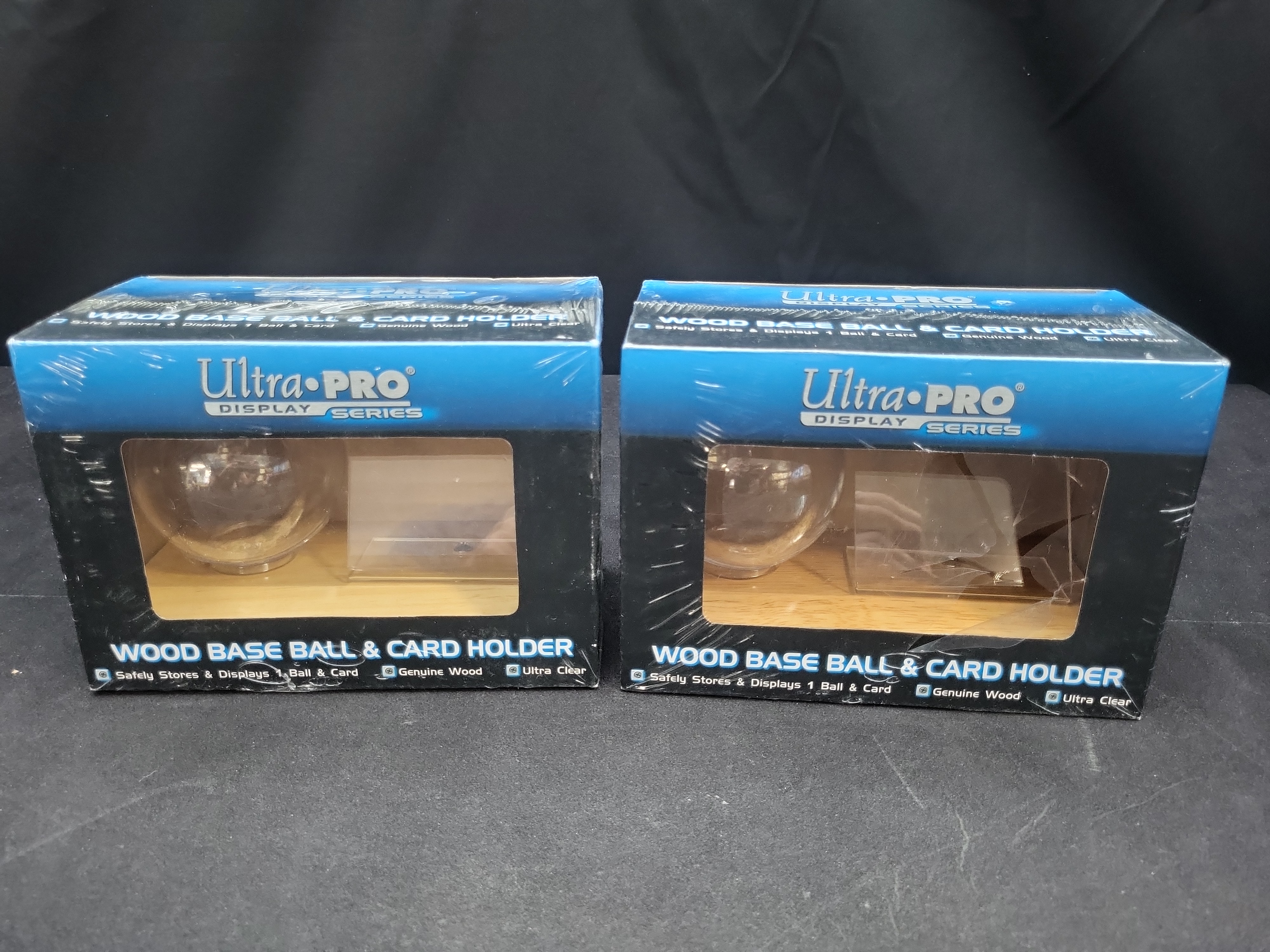 I04470 | A Pair of Ultra-PRO Baseball Display Cases