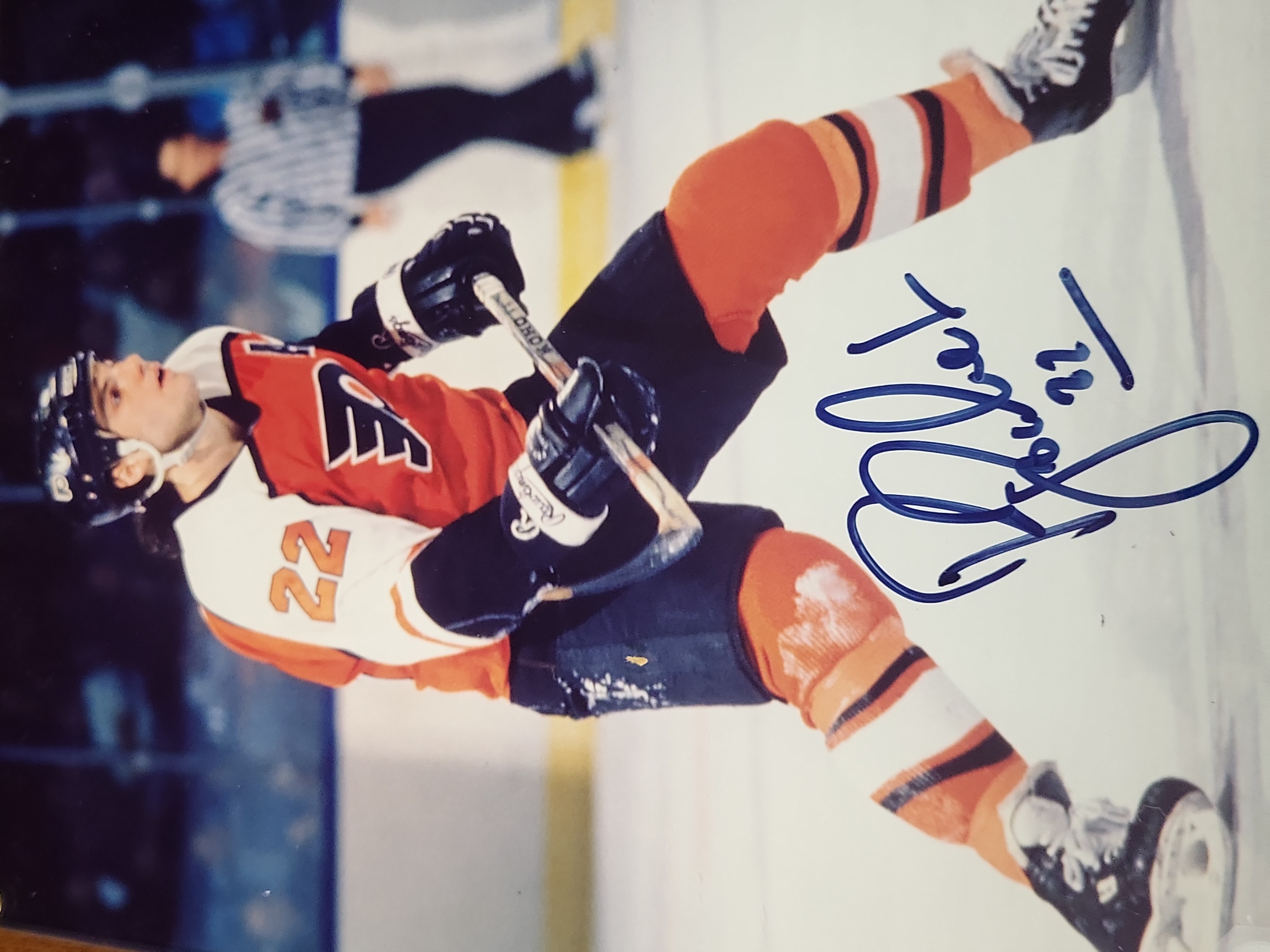 I03050 | Autographed Rick Tocchet Philadelphia Flyers Photo Plaque