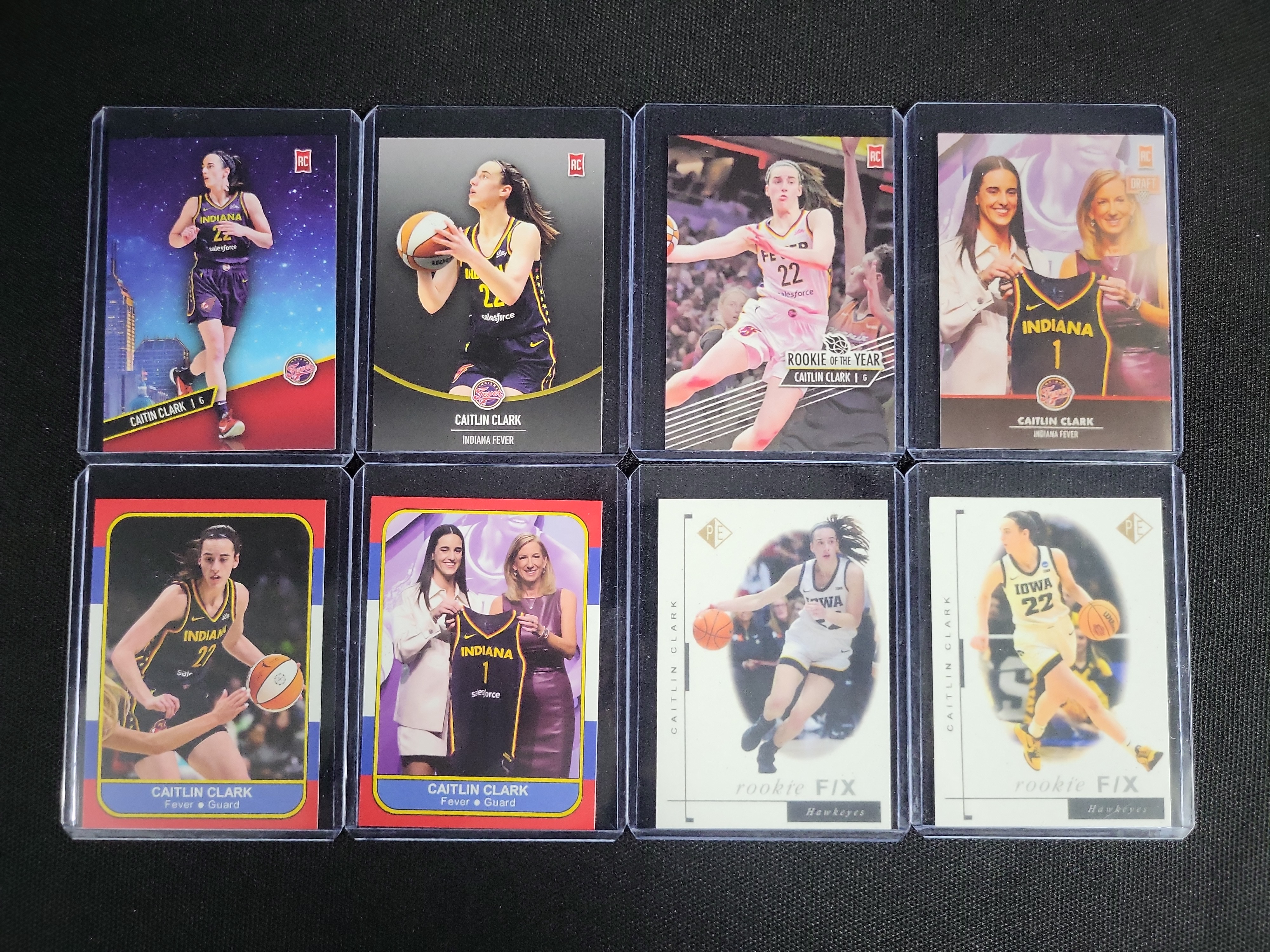 I04848 | Eight Caitlin Clark Rookie Basketball Cards