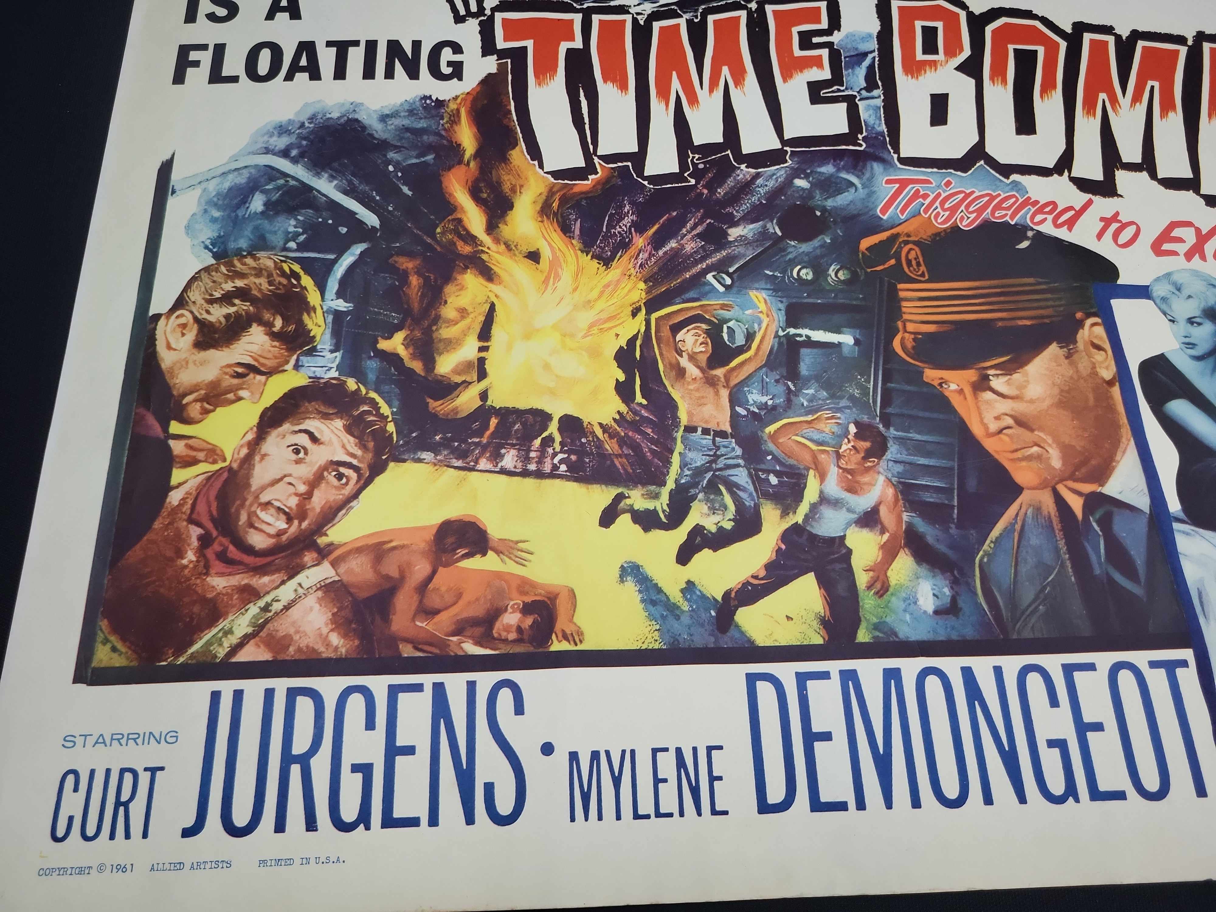 I04824 | 1961 Time Bomb Original Movie Poster
