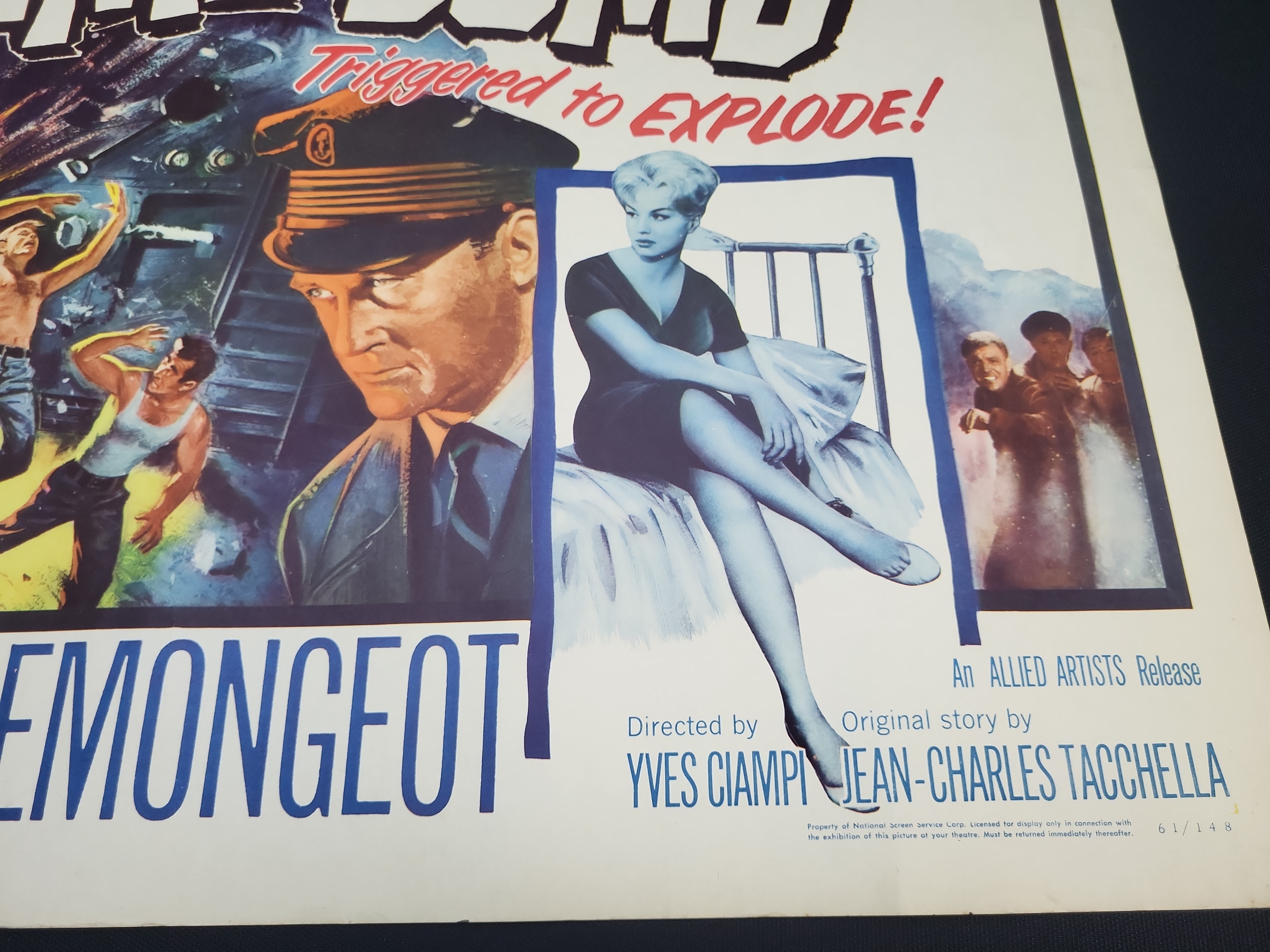 I04824 | 1961 Time Bomb Original Movie Poster