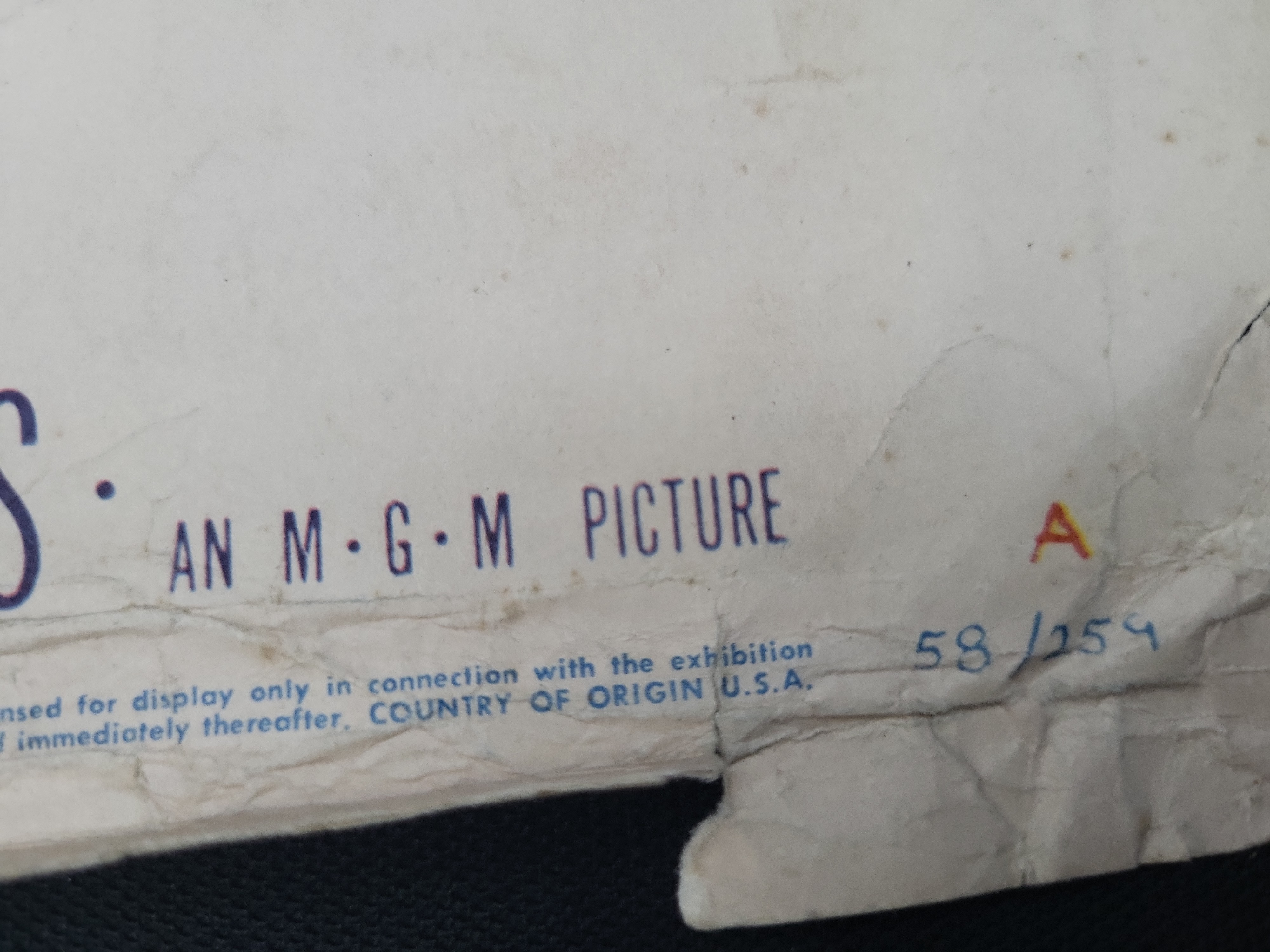 I04833 | 1958 Imitation General MGM Poster