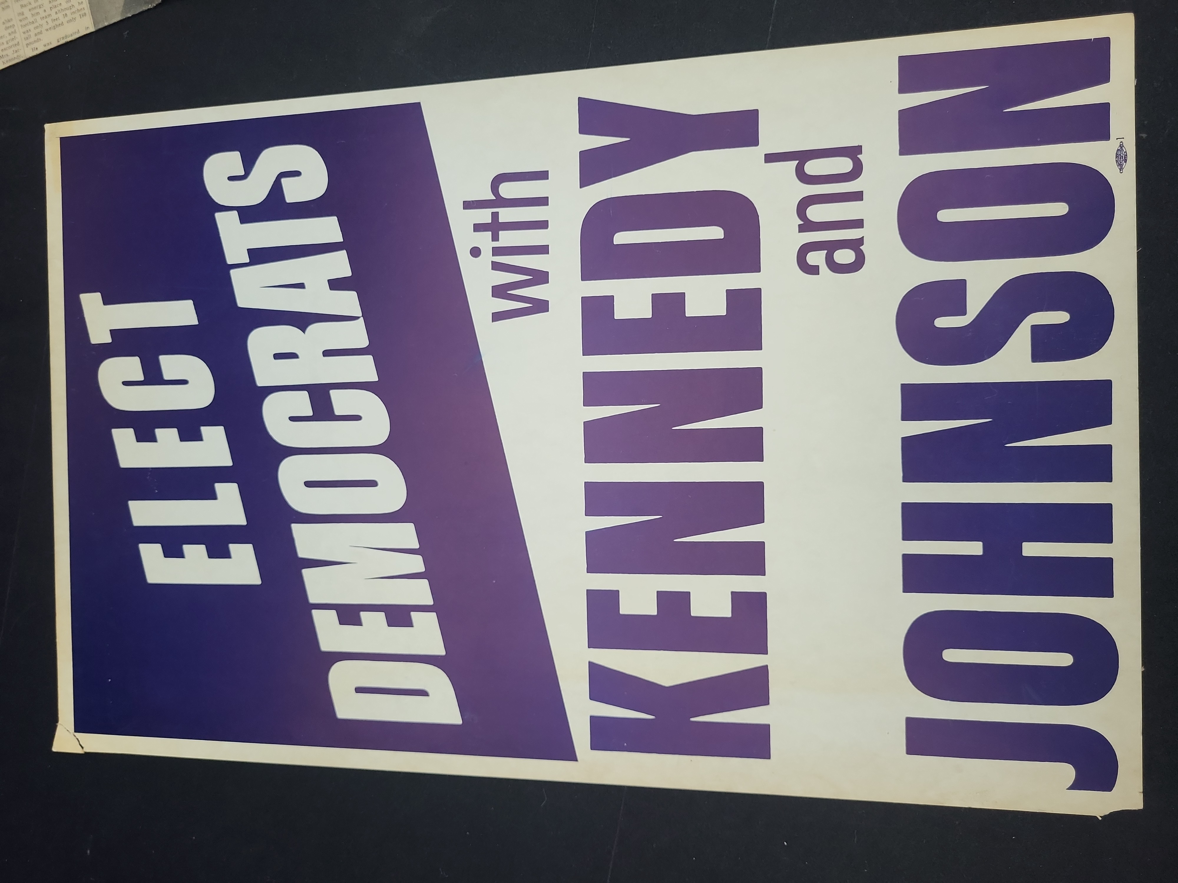 I03563 | A Trio of Kennedy Family Political Memorabilia Including 1960 Presidential Campaign Posters