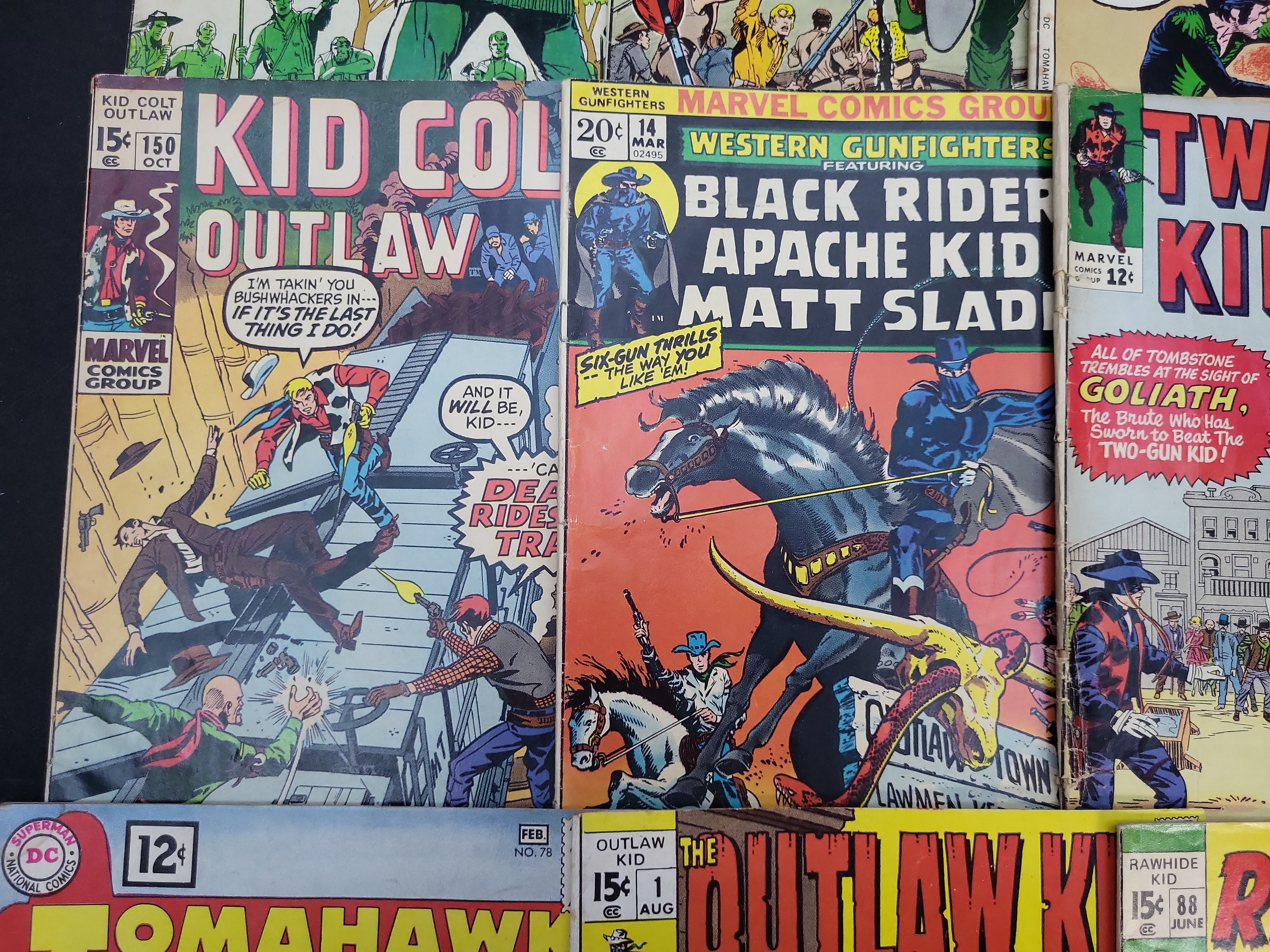 I03973 | Twelve Marvel and DC Western Comics