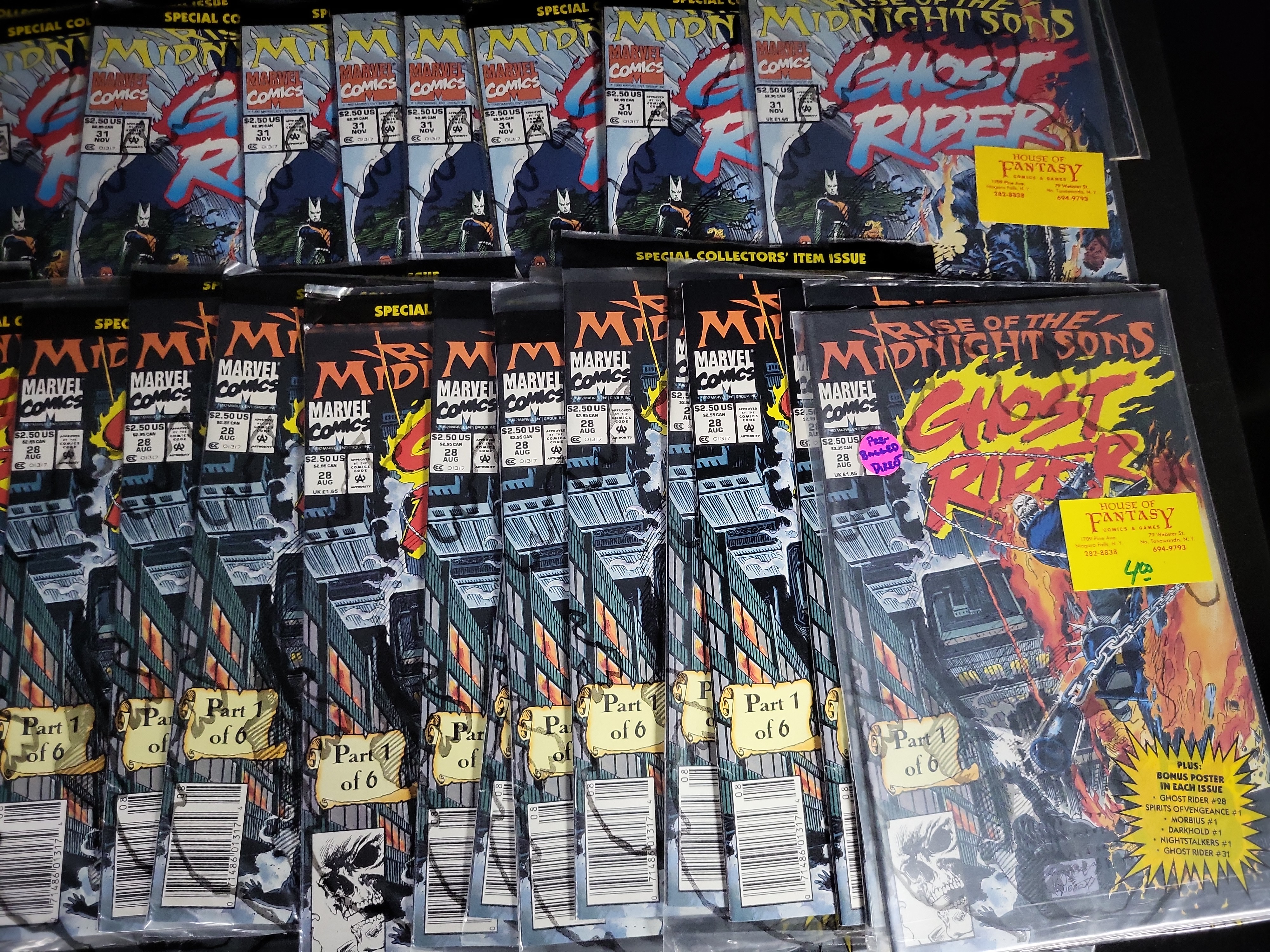 I04576 | 38 Marvel Ghost Rider Comic Books