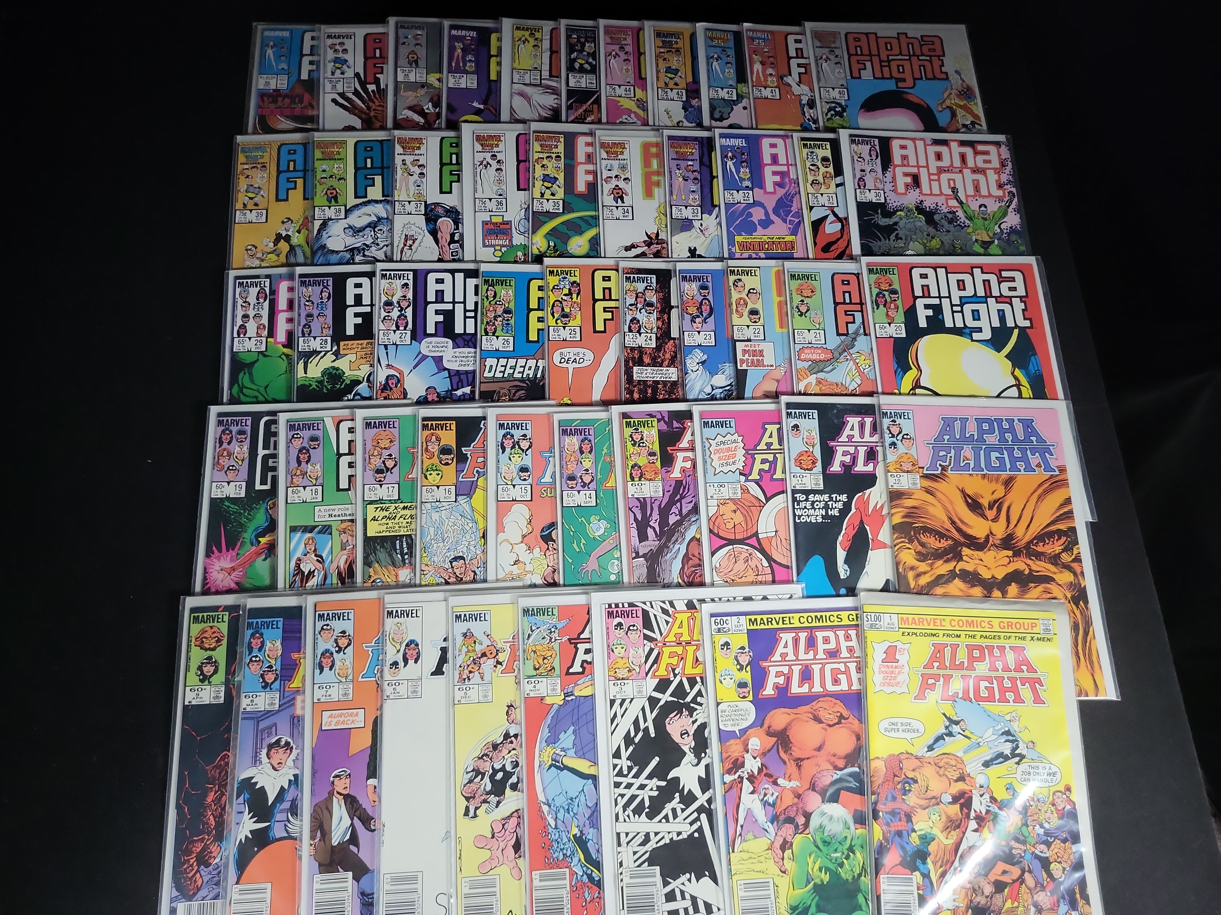 I04595 | Marvel Alpha Flight Comic Book Collection 1-50