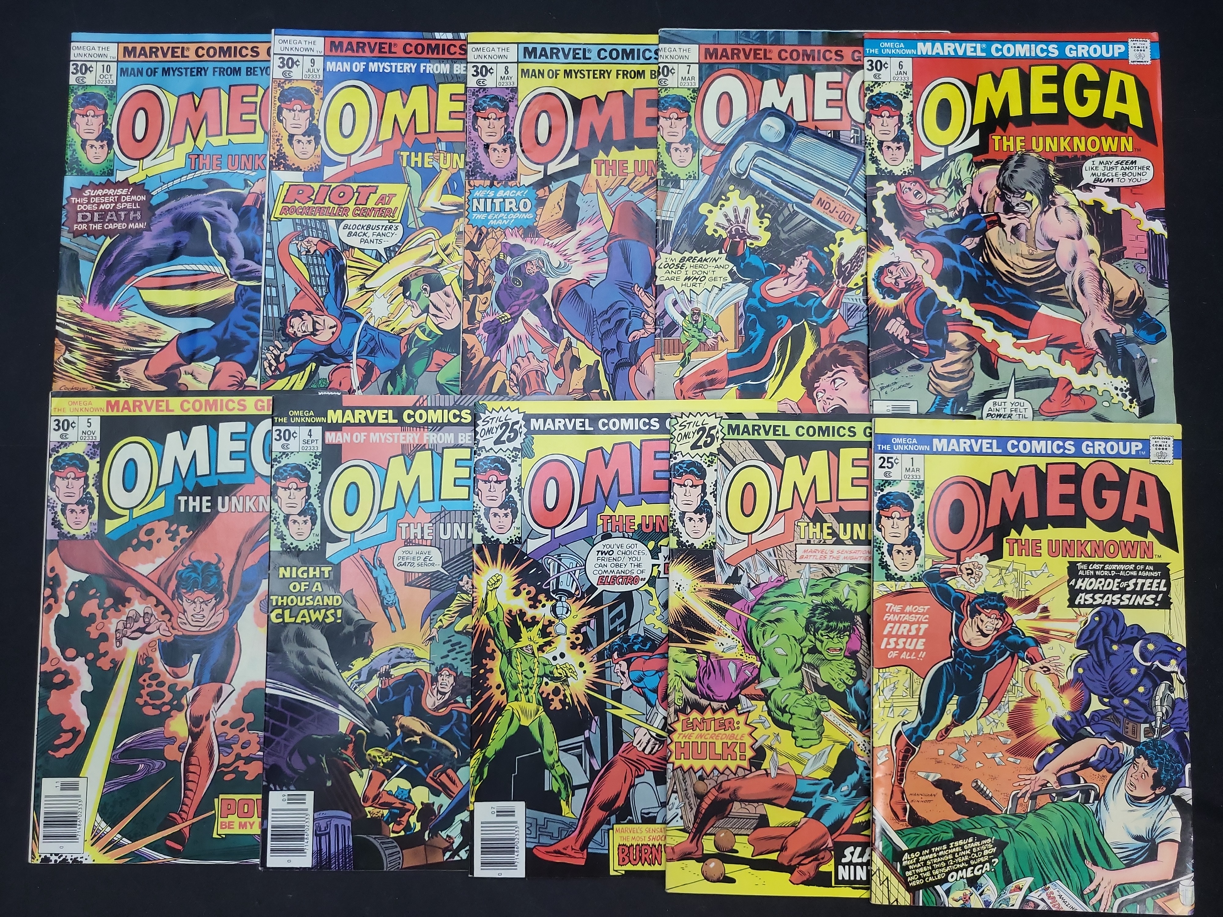 I04005 | Omega the Unknown Marvel Comic Books