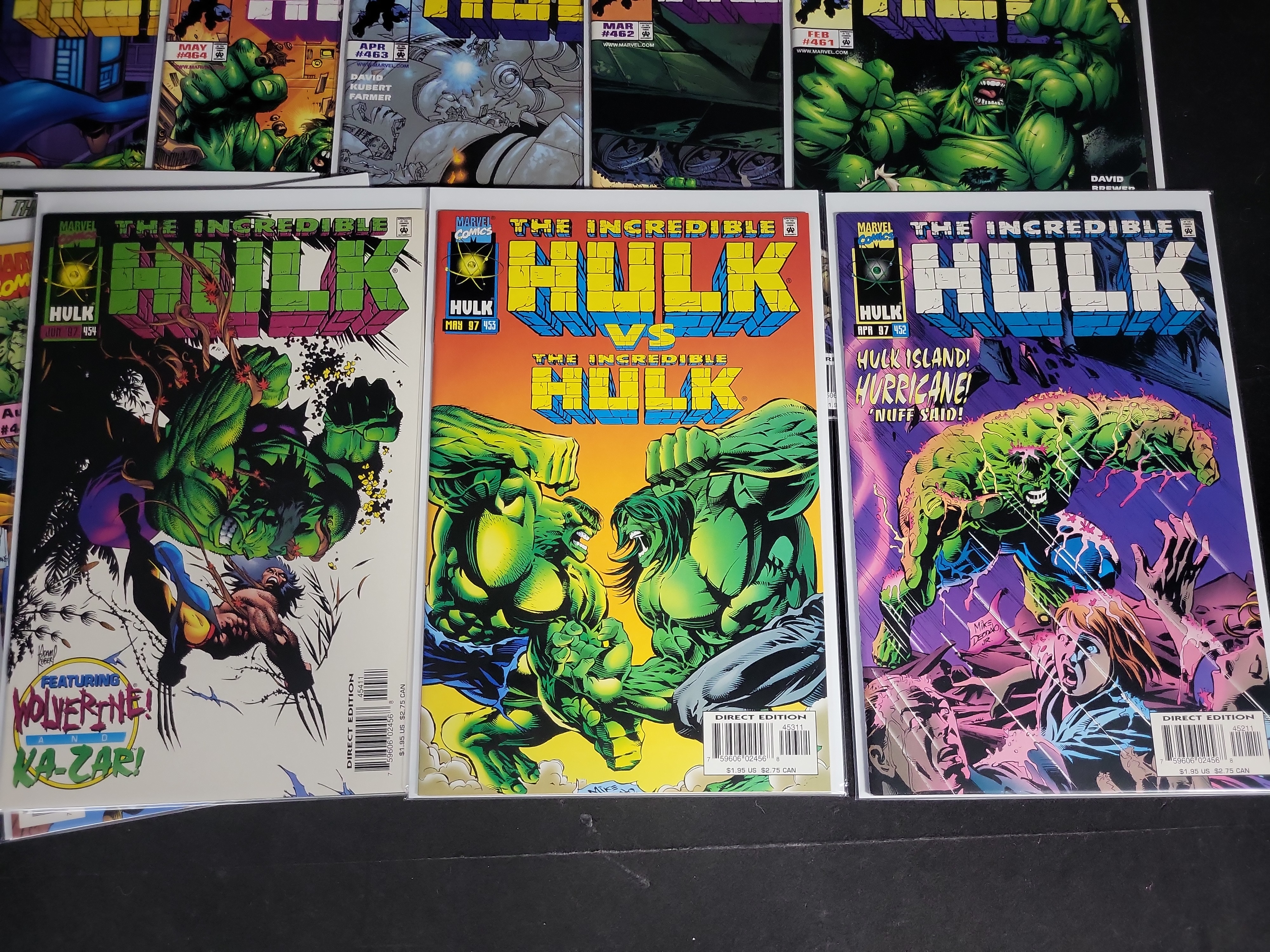 I04770 | Eighteen Marvel The Incredible Hulk Comic Books