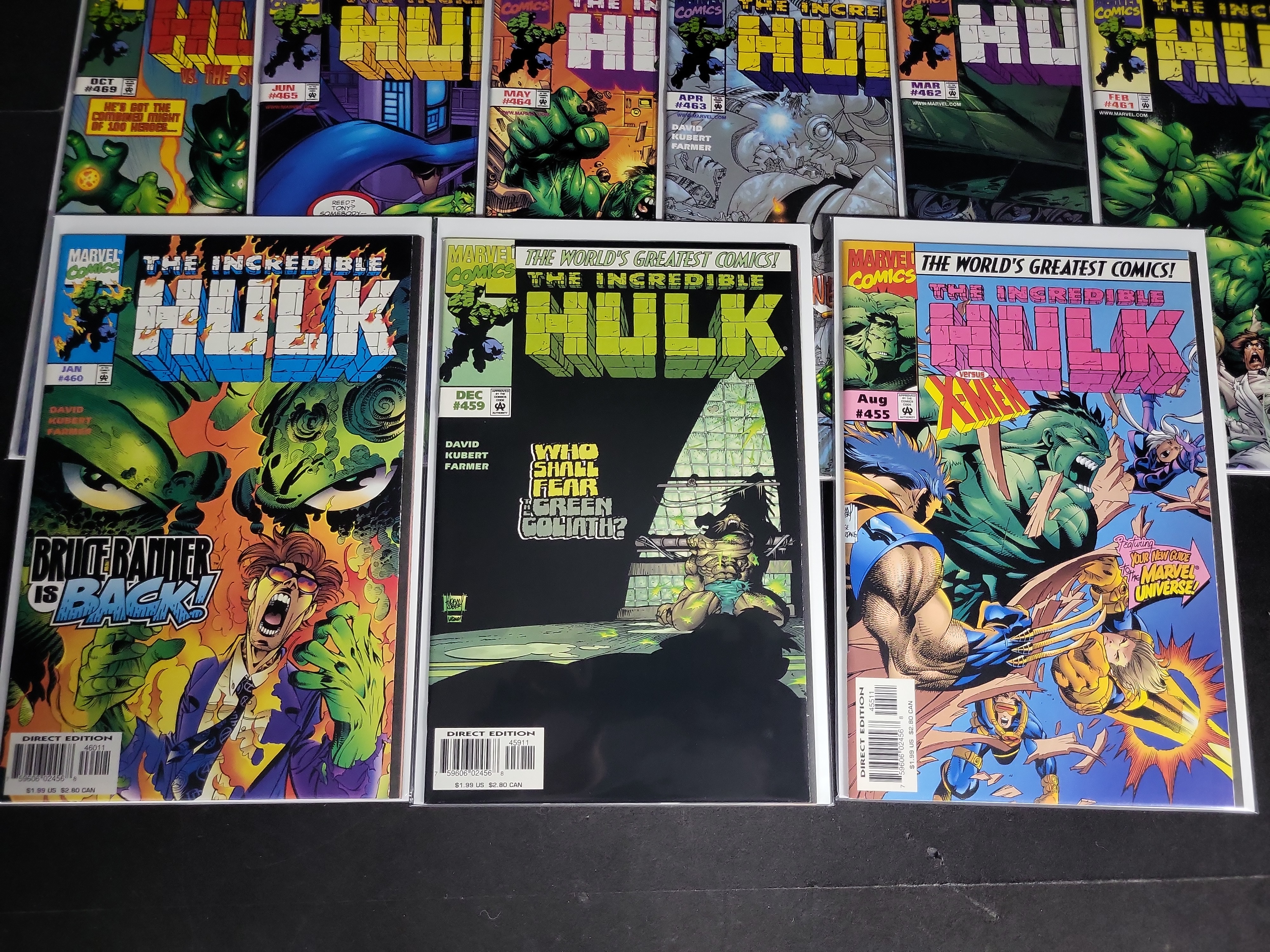 I04770 | Eighteen Marvel The Incredible Hulk Comic Books