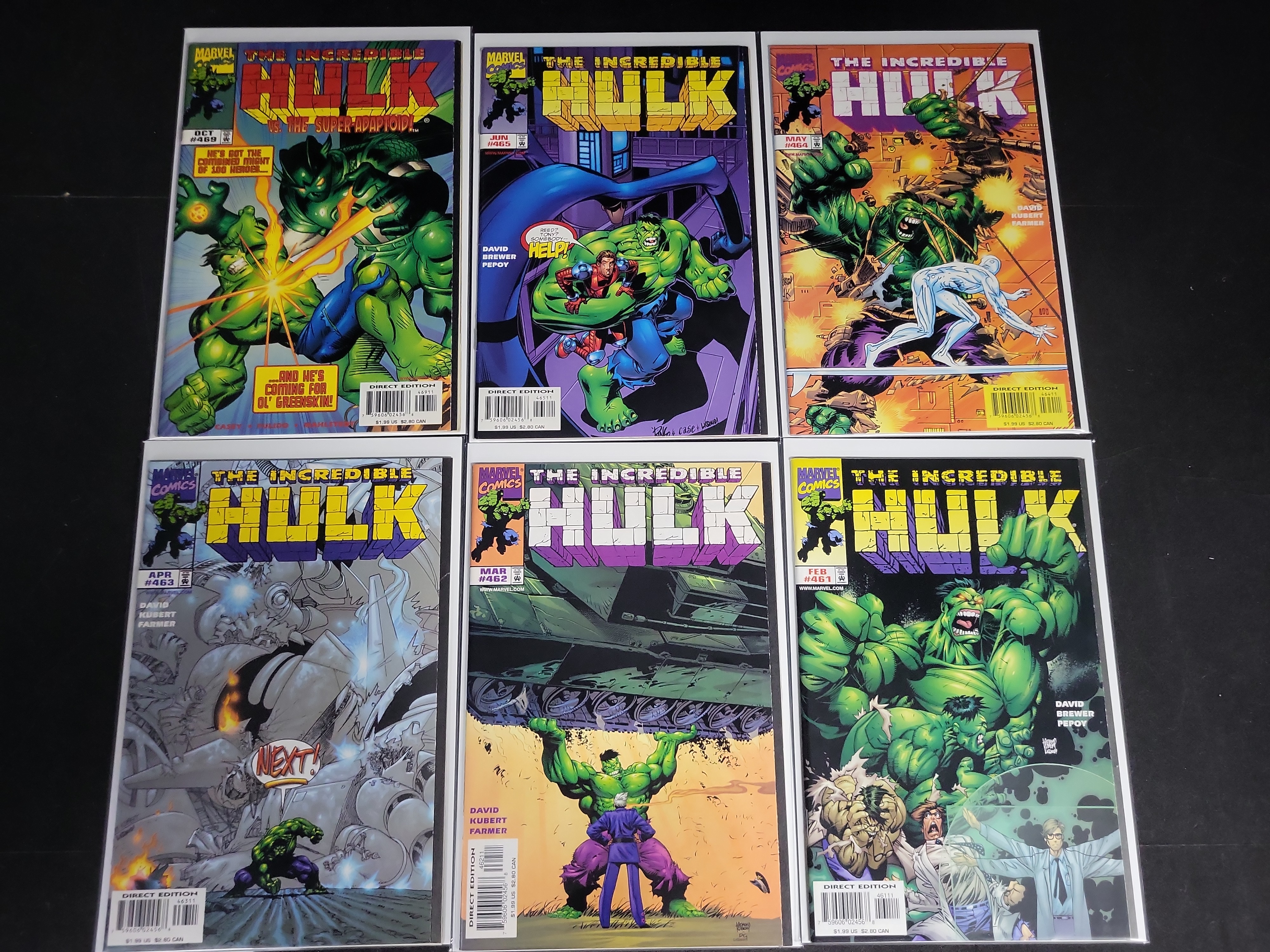 I04770 | Eighteen Marvel The Incredible Hulk Comic Books