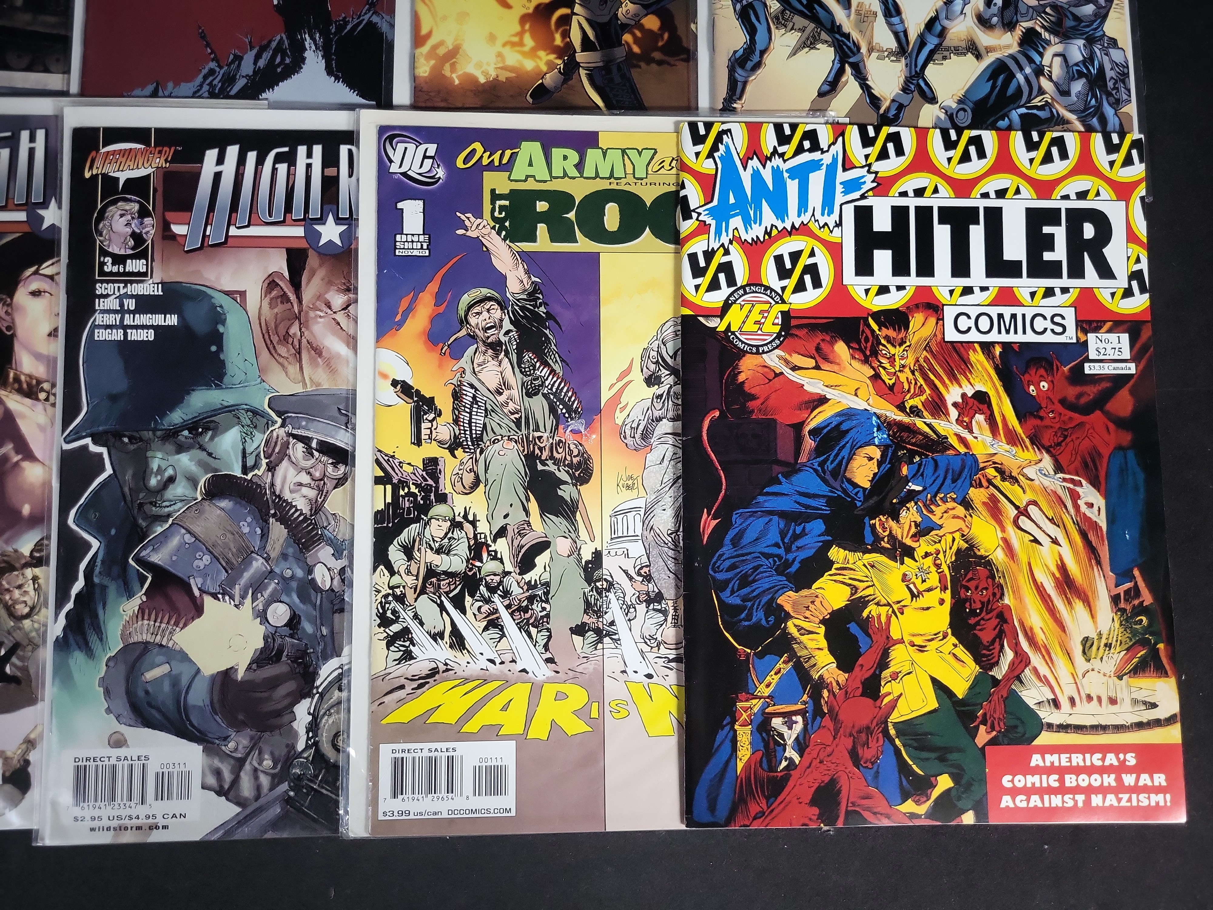 I04552 | A Collection of 17 Military-Themed Comic Books