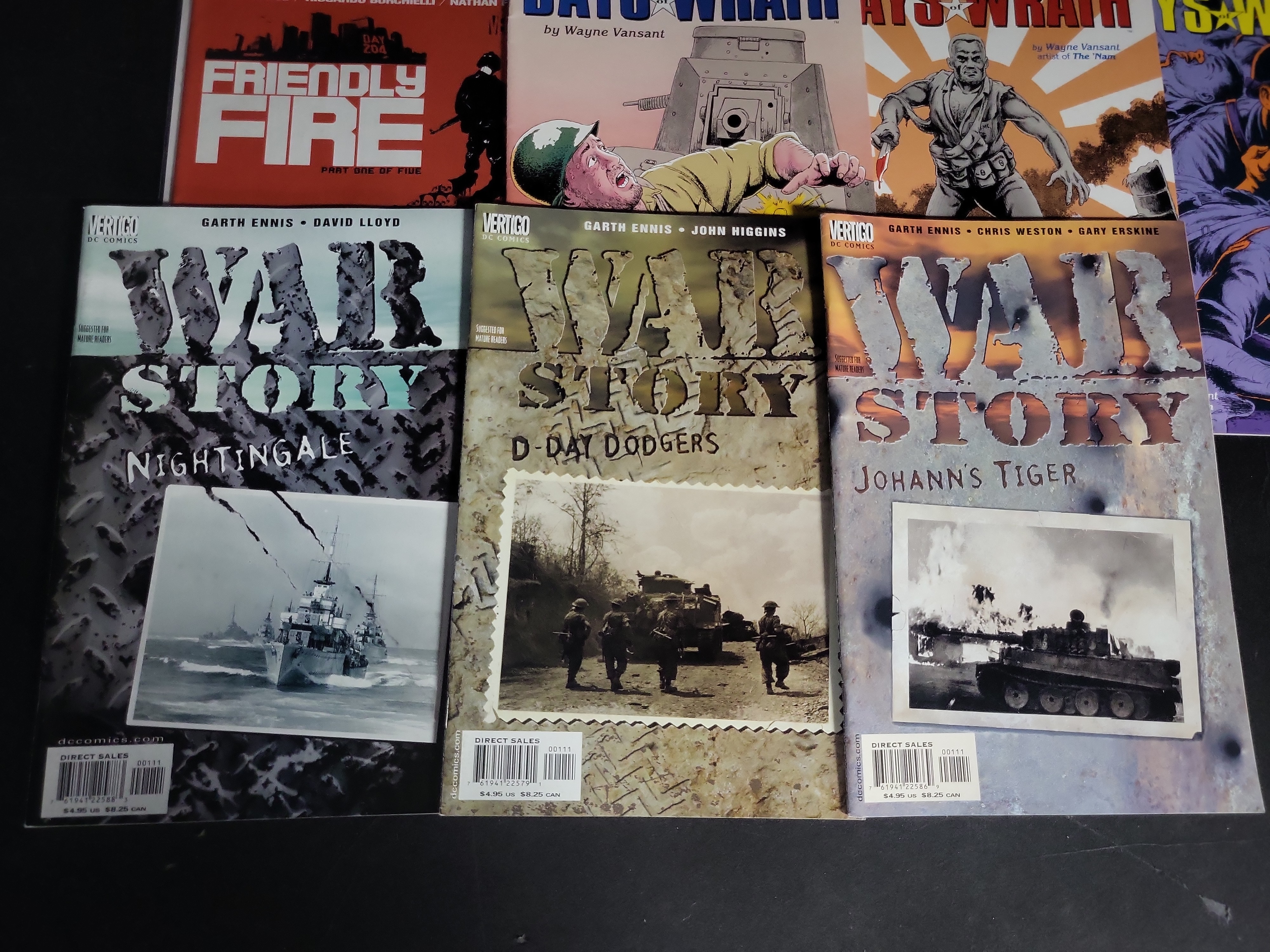 I04552 | A Collection of 17 Military-Themed Comic Books