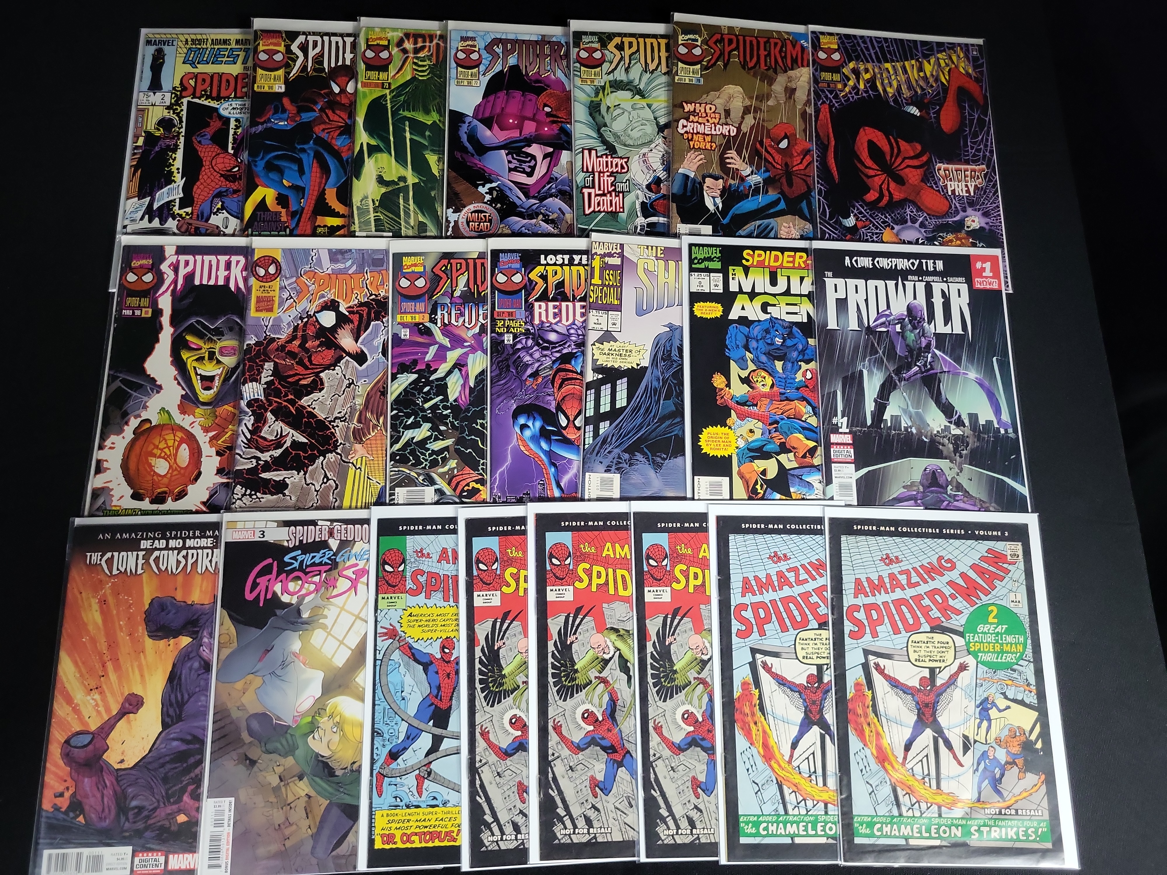 I04798 | Twenty-One Marvel Spider-Man Comic Books